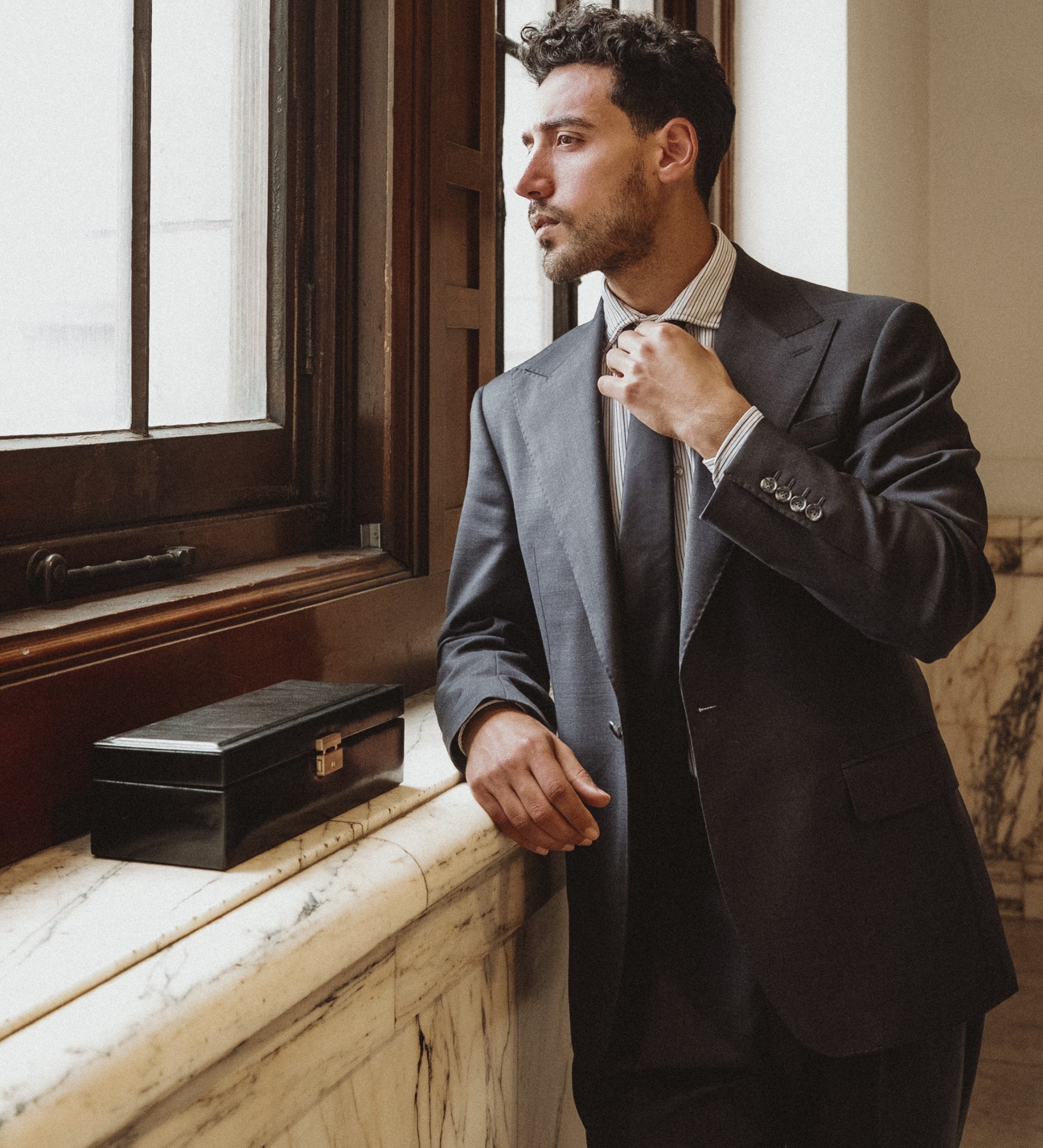 Cofanetto in pelle organizer per orologi - Herzog