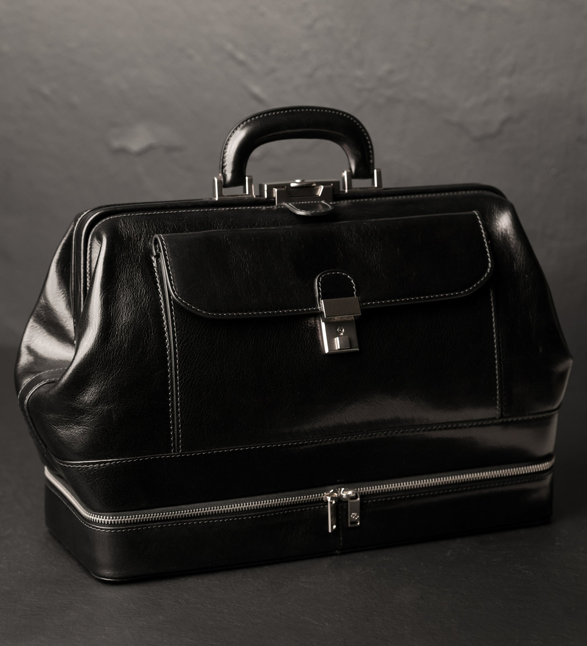 Borsa da medico grande in pelle Italiana donna - The Master and Margarita