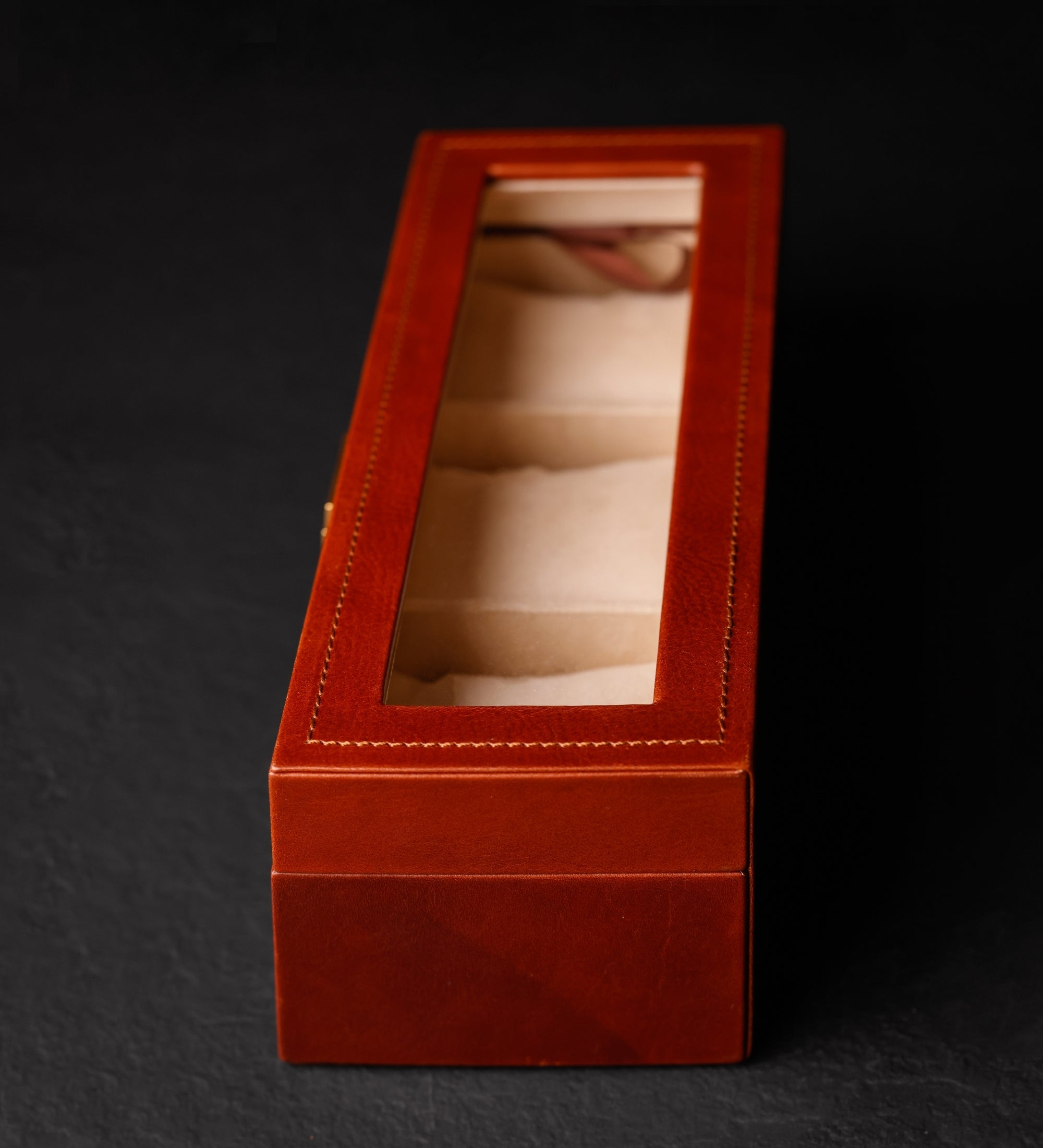 Cofanetto in pelle organizer per orologi donna - Silence