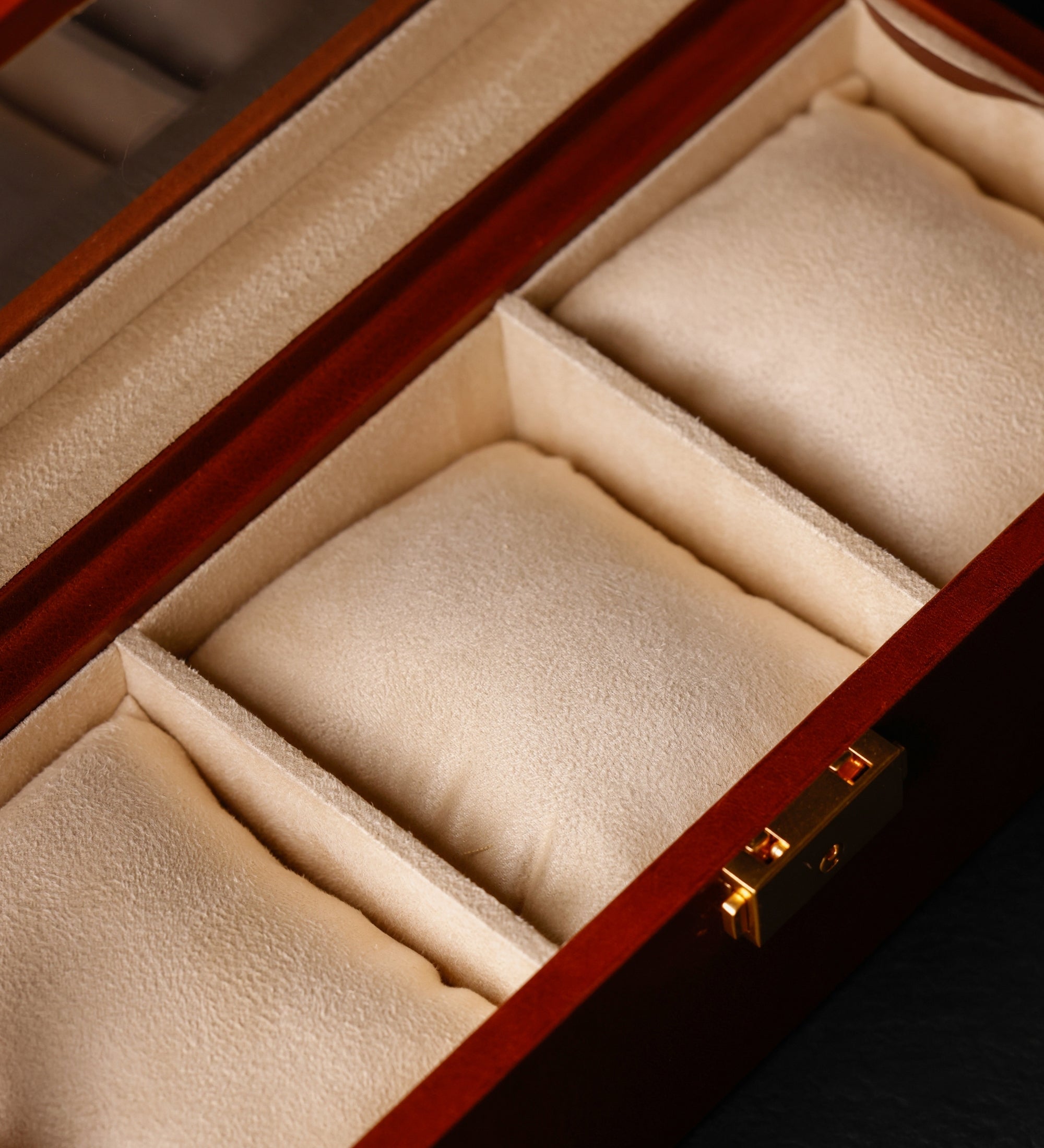 Cofanetto in pelle organizer per orologi donna - Silence