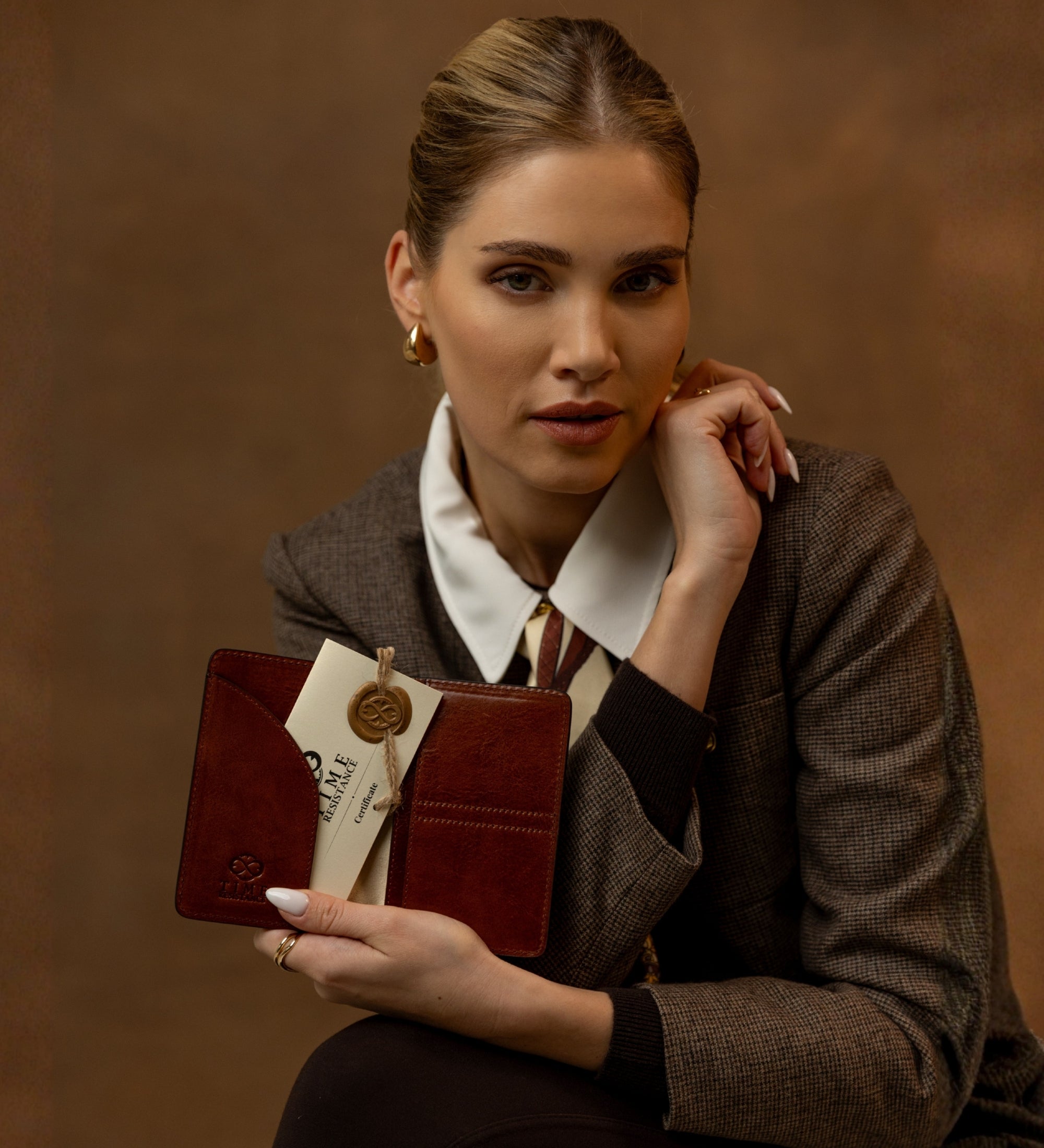 Porta passaporto piccolo in pelle donna - Gulliver's Travels