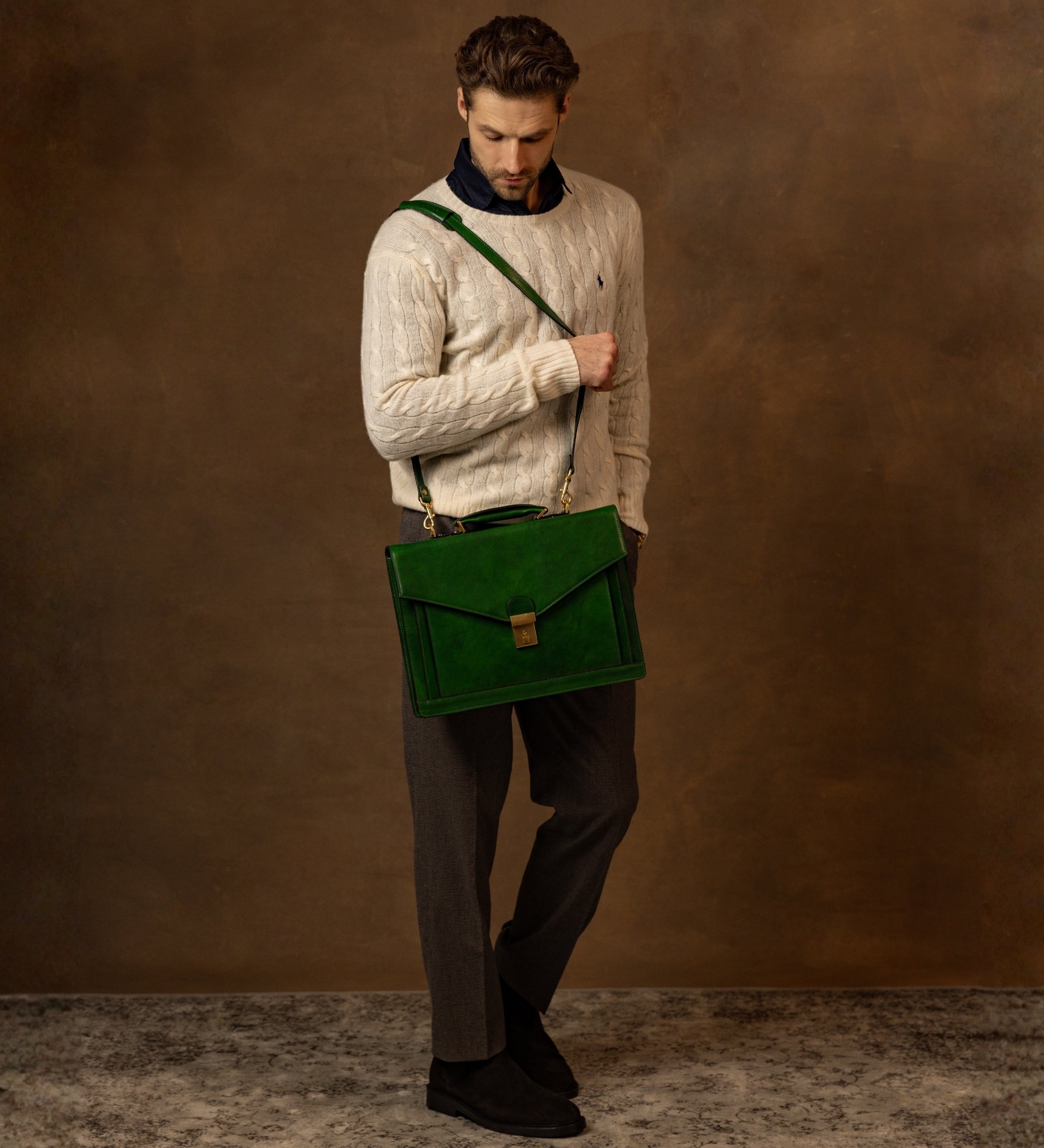 Cartella da lavoro in pelle dal design classico - The Magus