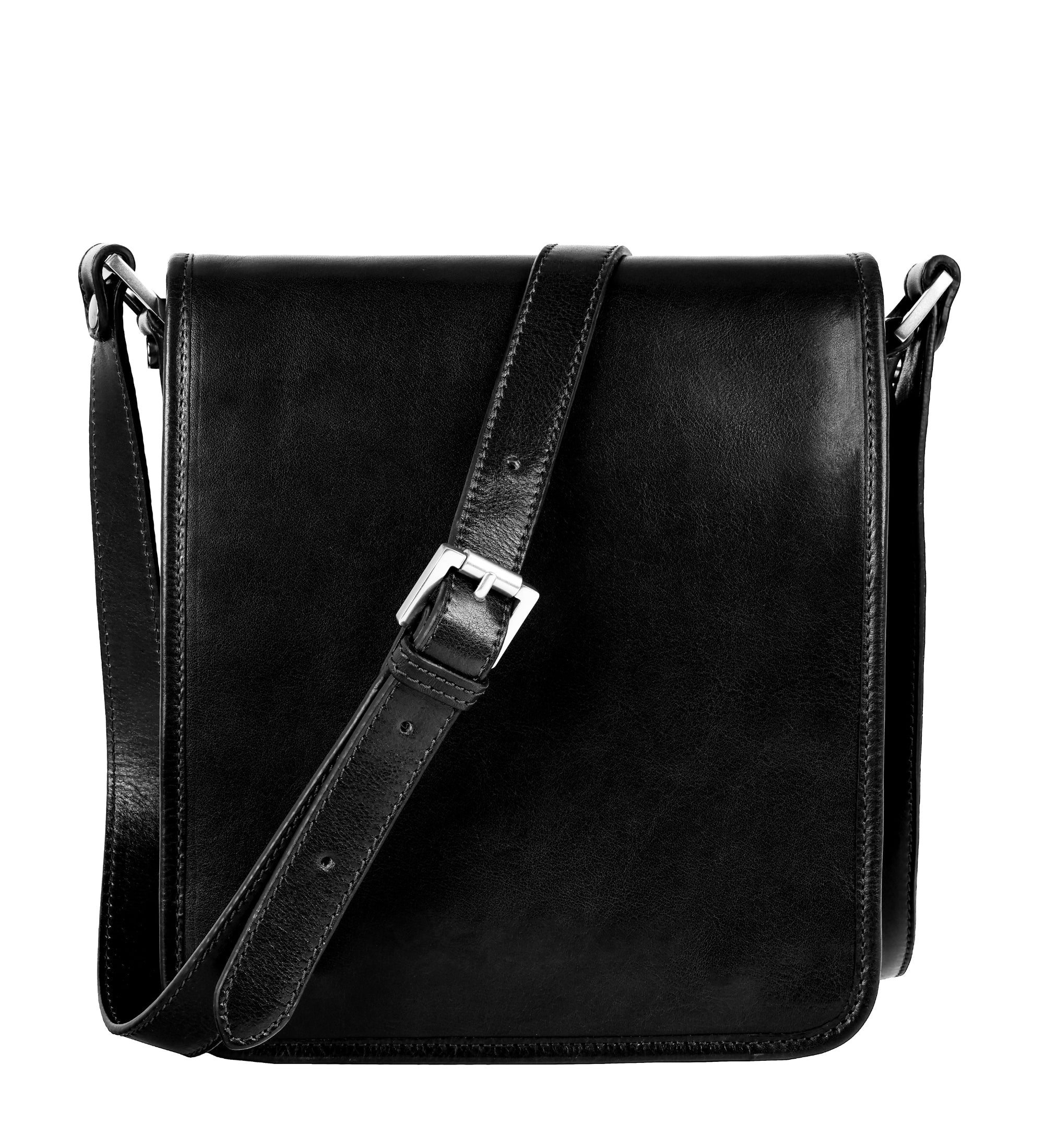 Borsa messenger piccola in pelle - On The Road