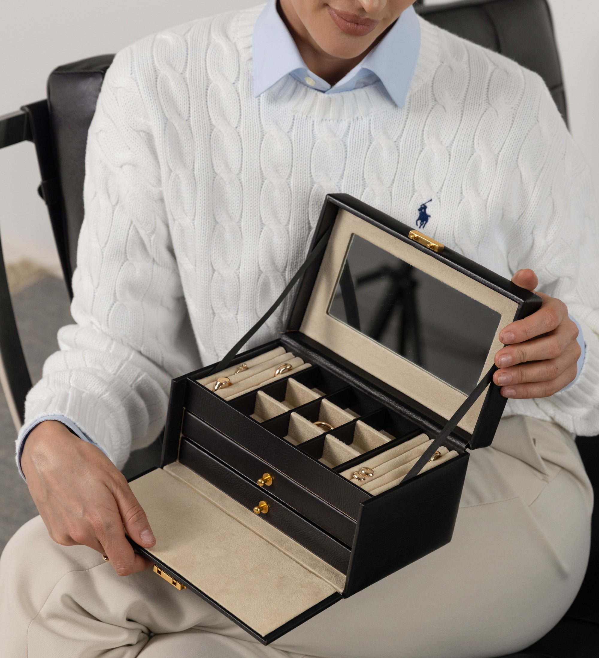 Portagioie in pelle donna - Beloved