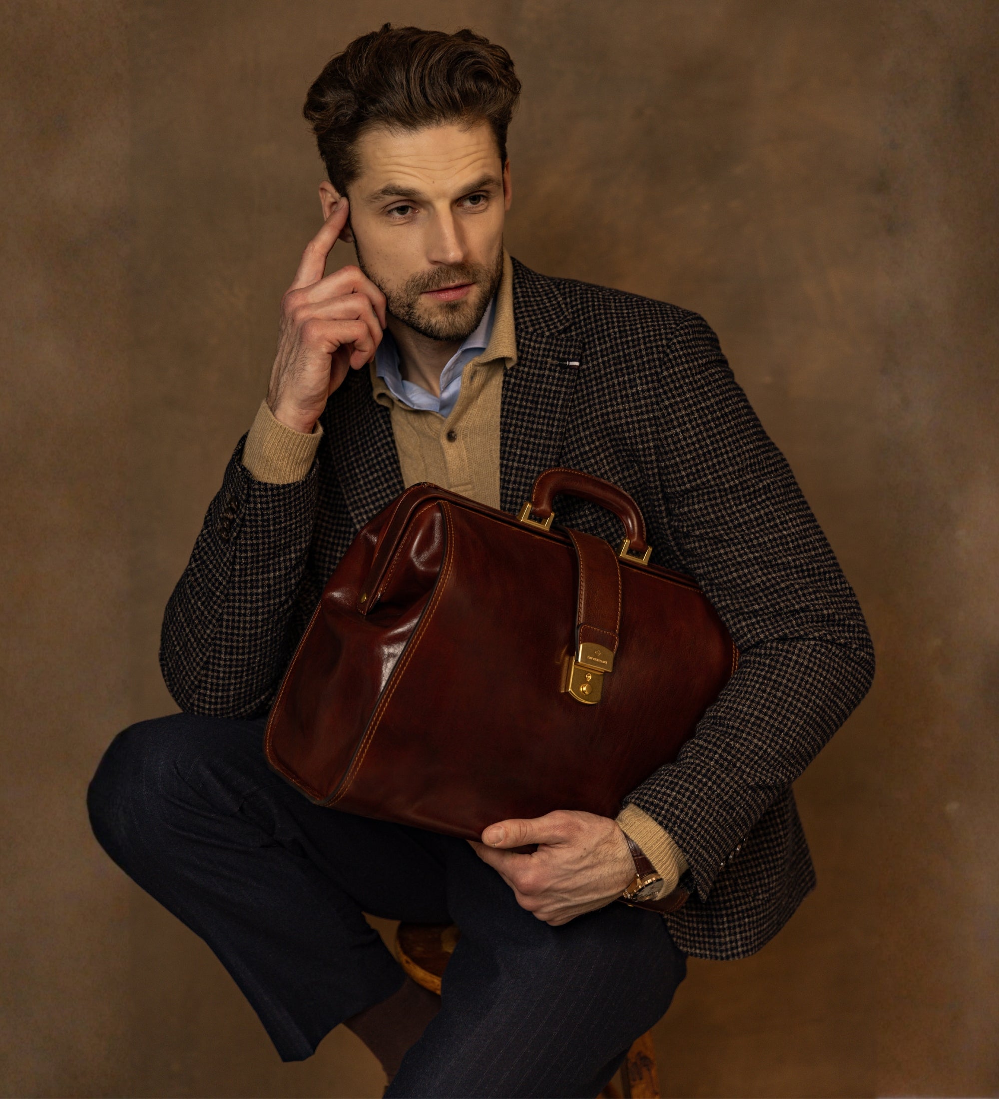 Borsa da medico grande in pelle - Mrs Dalloway