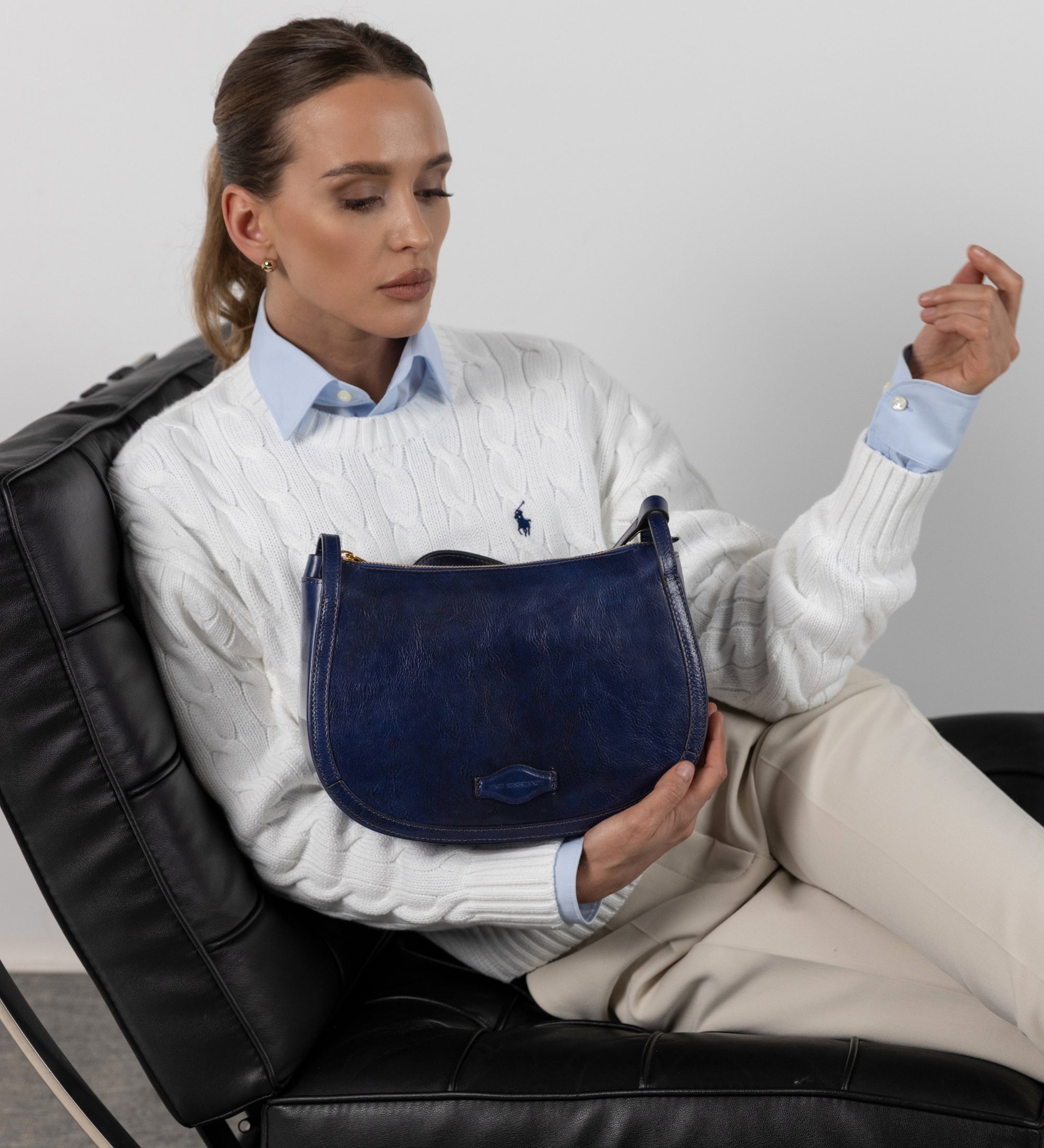 Borsa hobo in pelle donna - La Noia