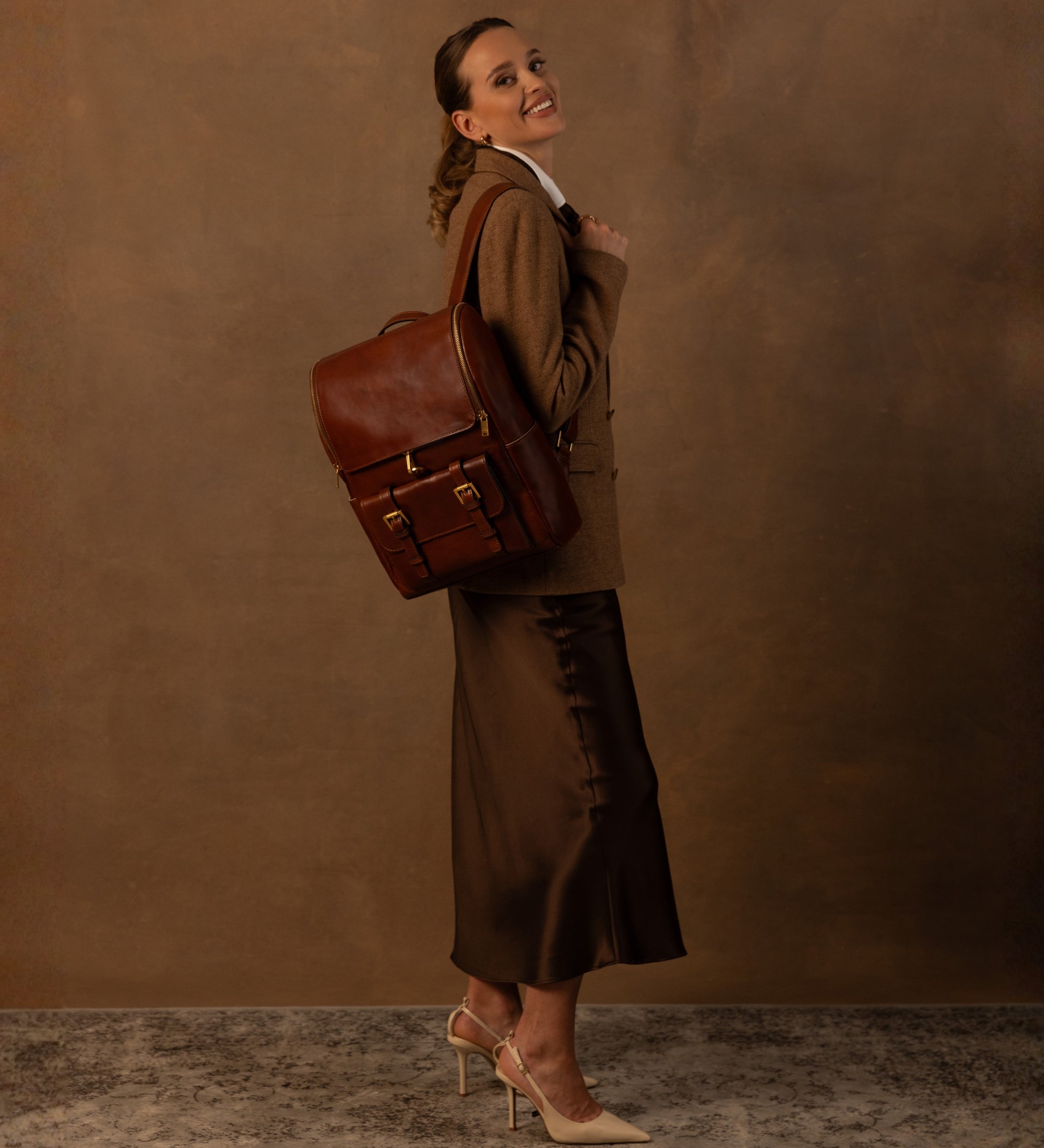 Zaino grande in pelle donna - The Odyssey