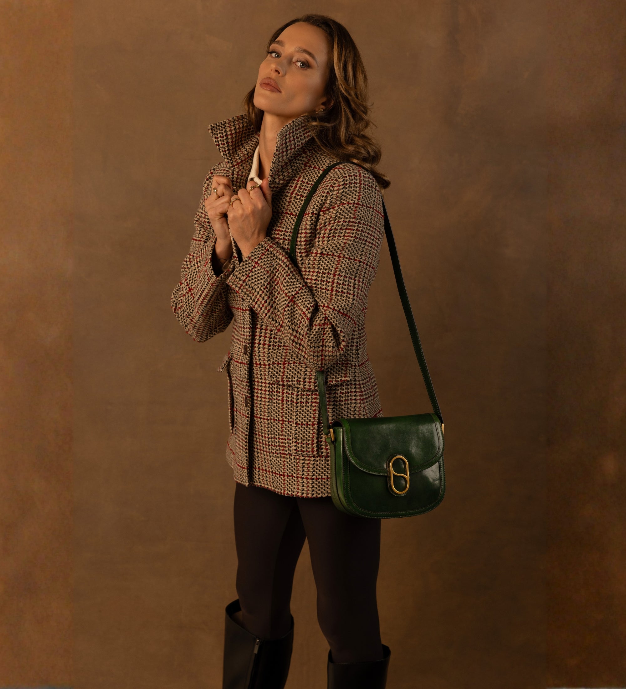 Borsa a tracolla in pelle modello saddle donna - Villette