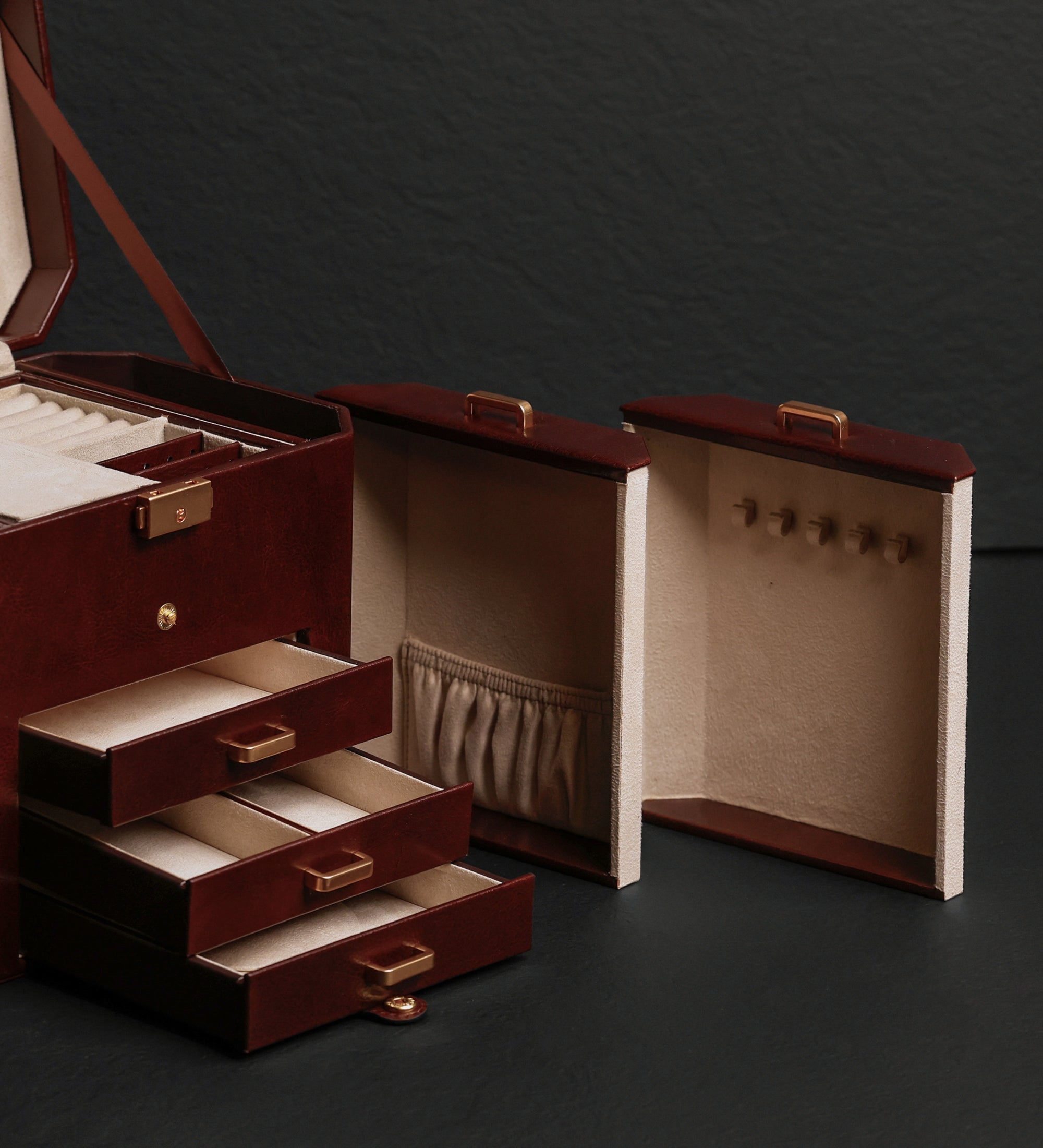 Portagioie grande in pelle donna - A Handful of Dust