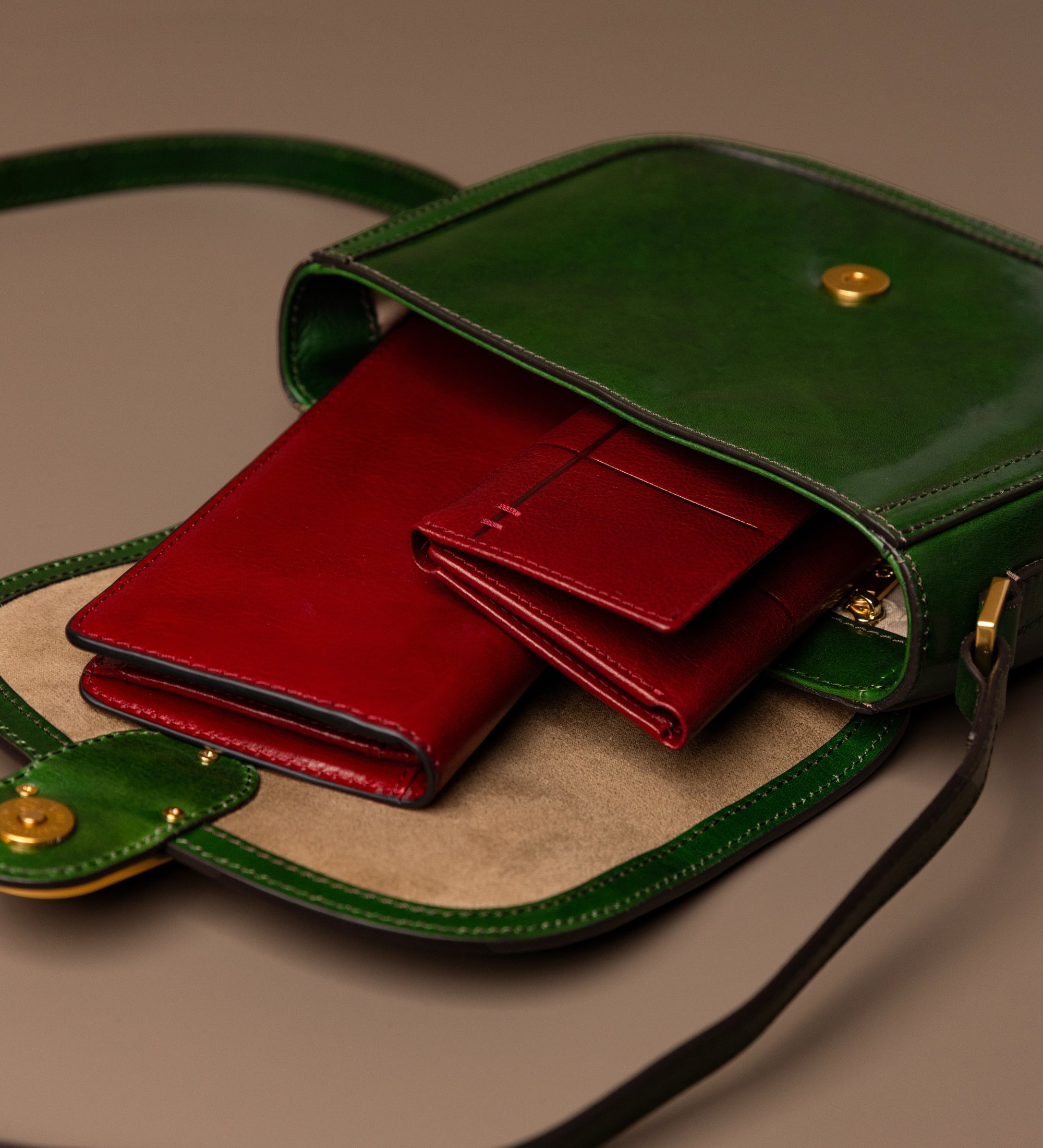 Borsa a tracolla in pelle modello saddle donna - Villette