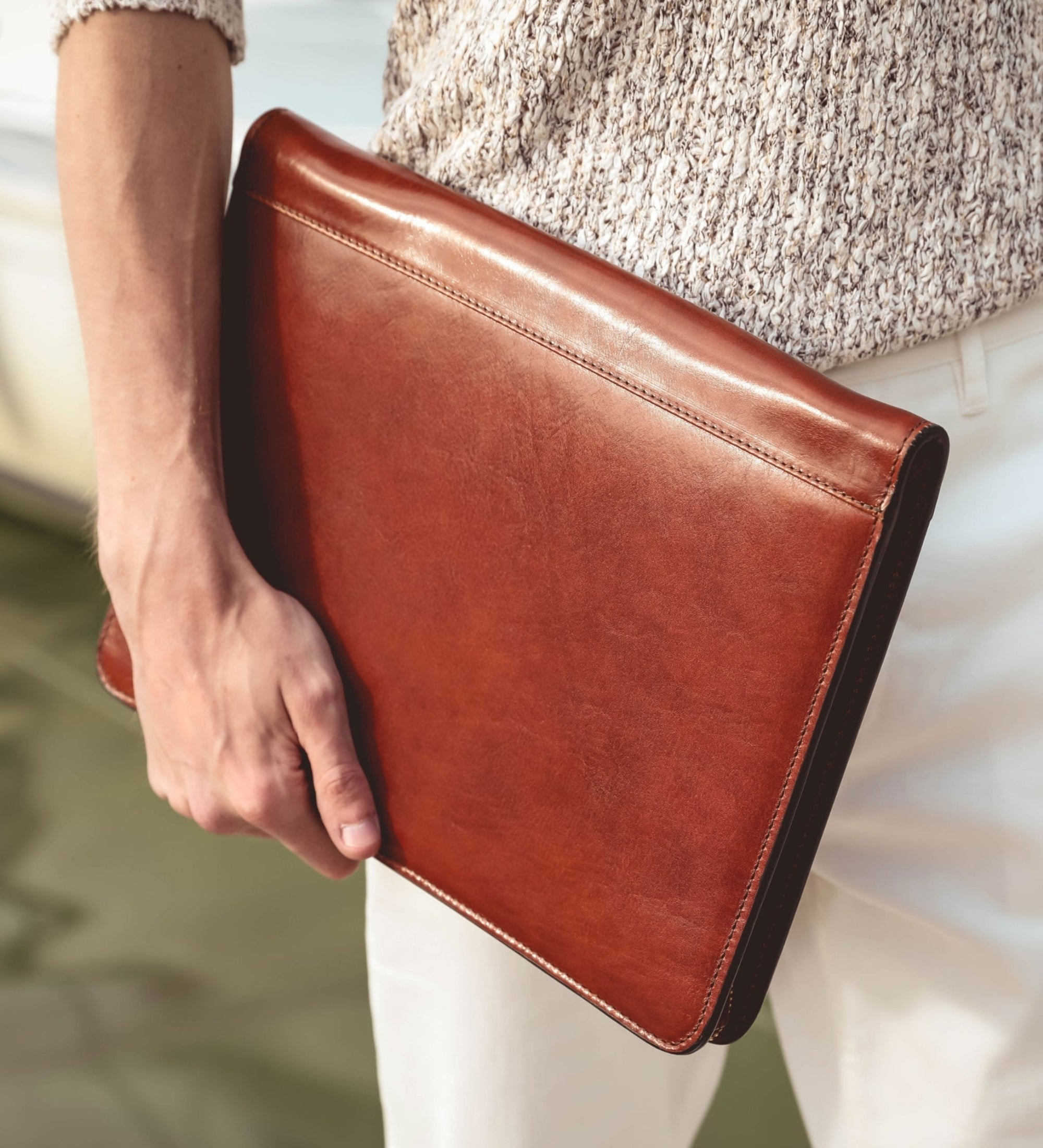Portadocumenti organizer A4 in pelle - Candide