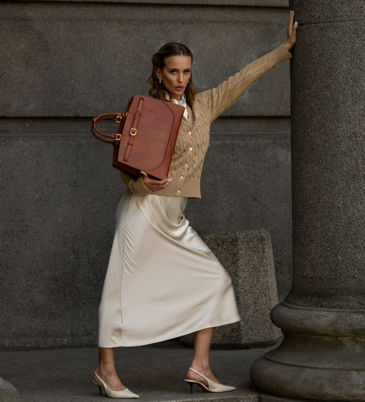 Borsa in pelle da donna a mano  - Shirley
