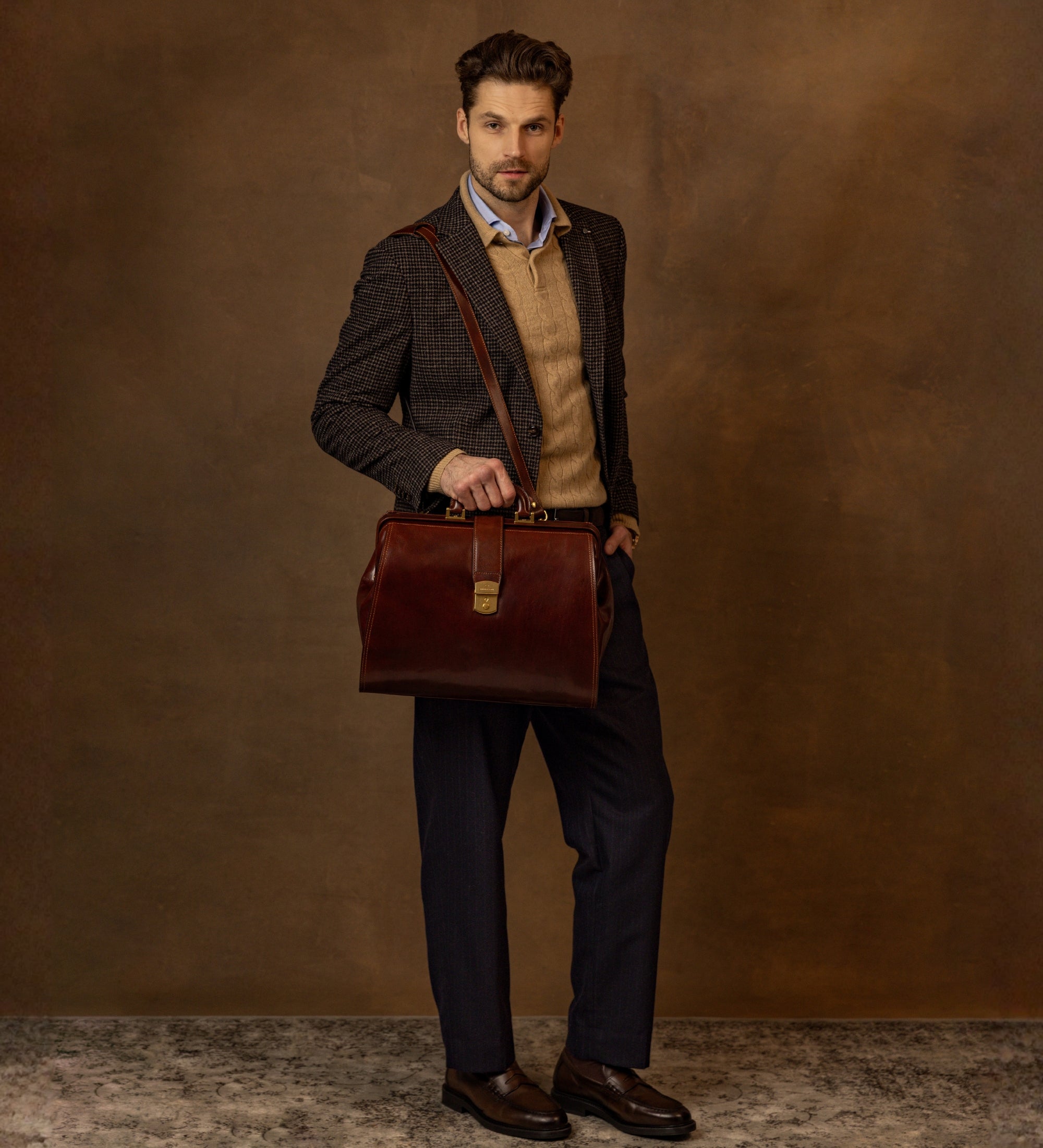 Borsa da medico grande in pelle - Mrs Dalloway