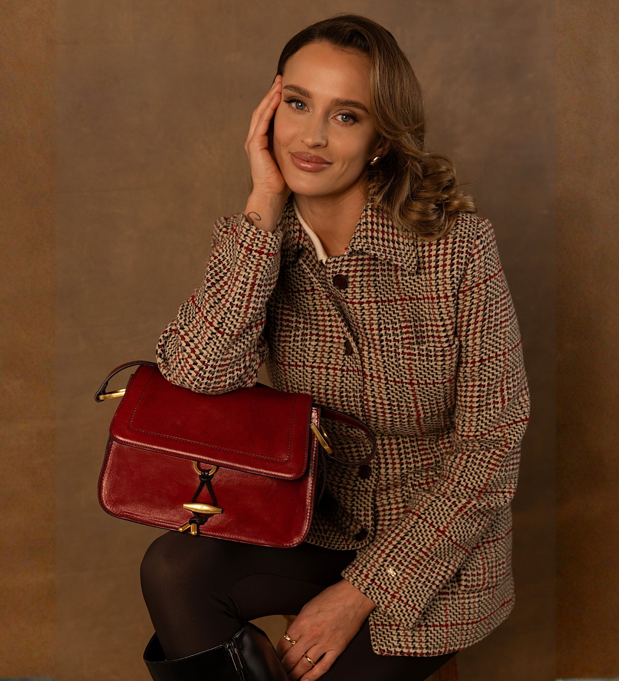 Borsa con patta in pelle da donna - Possession