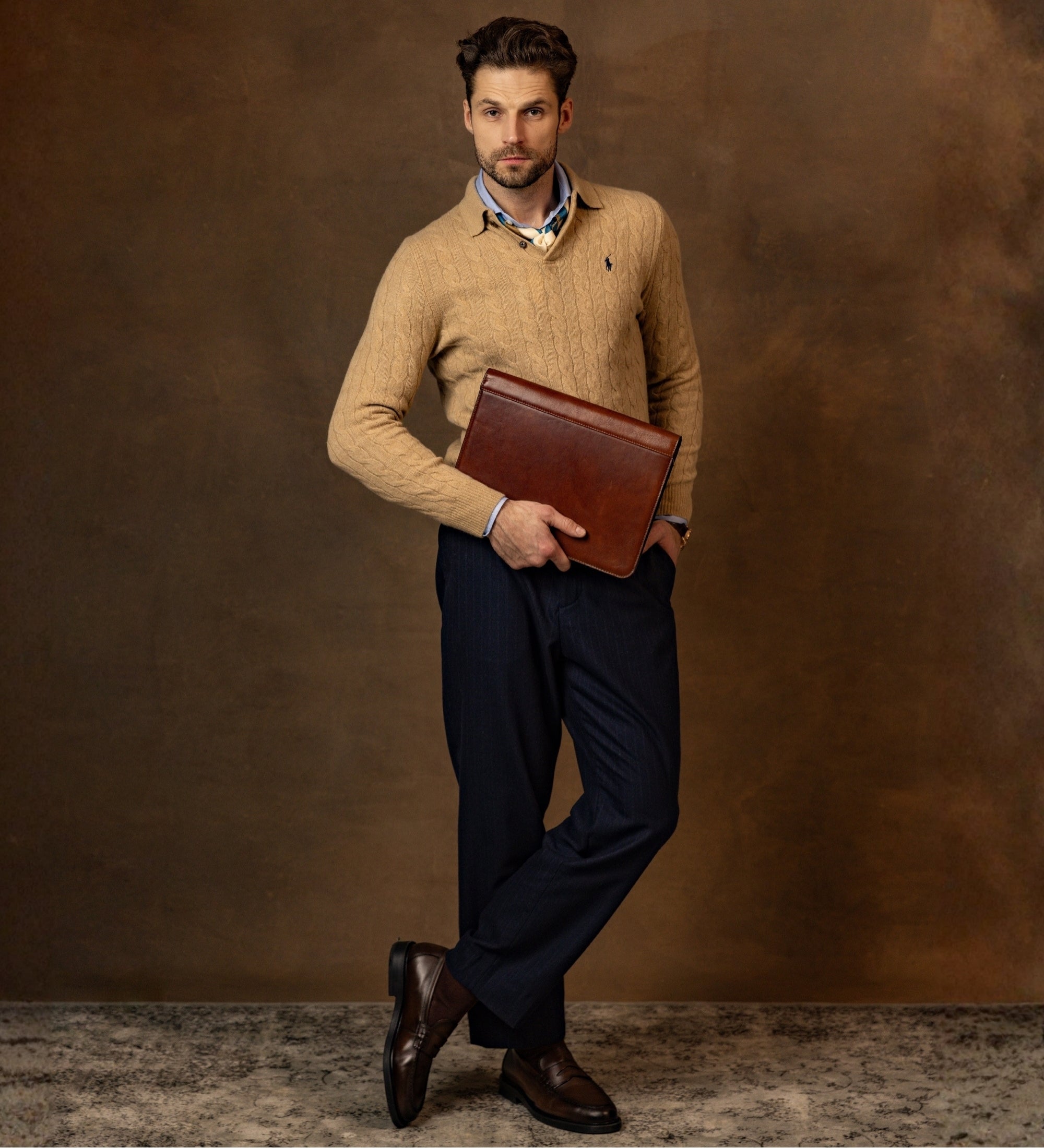 Portadocumenti organizer A4 in pelle - Candide