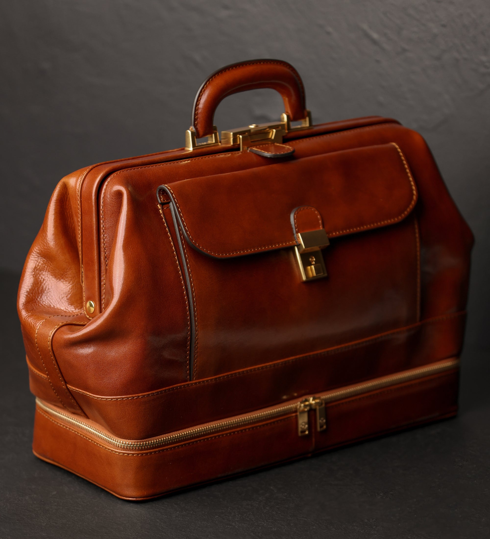 Borsa da medico grande in pelle Italiana donna - The Master and Margarita