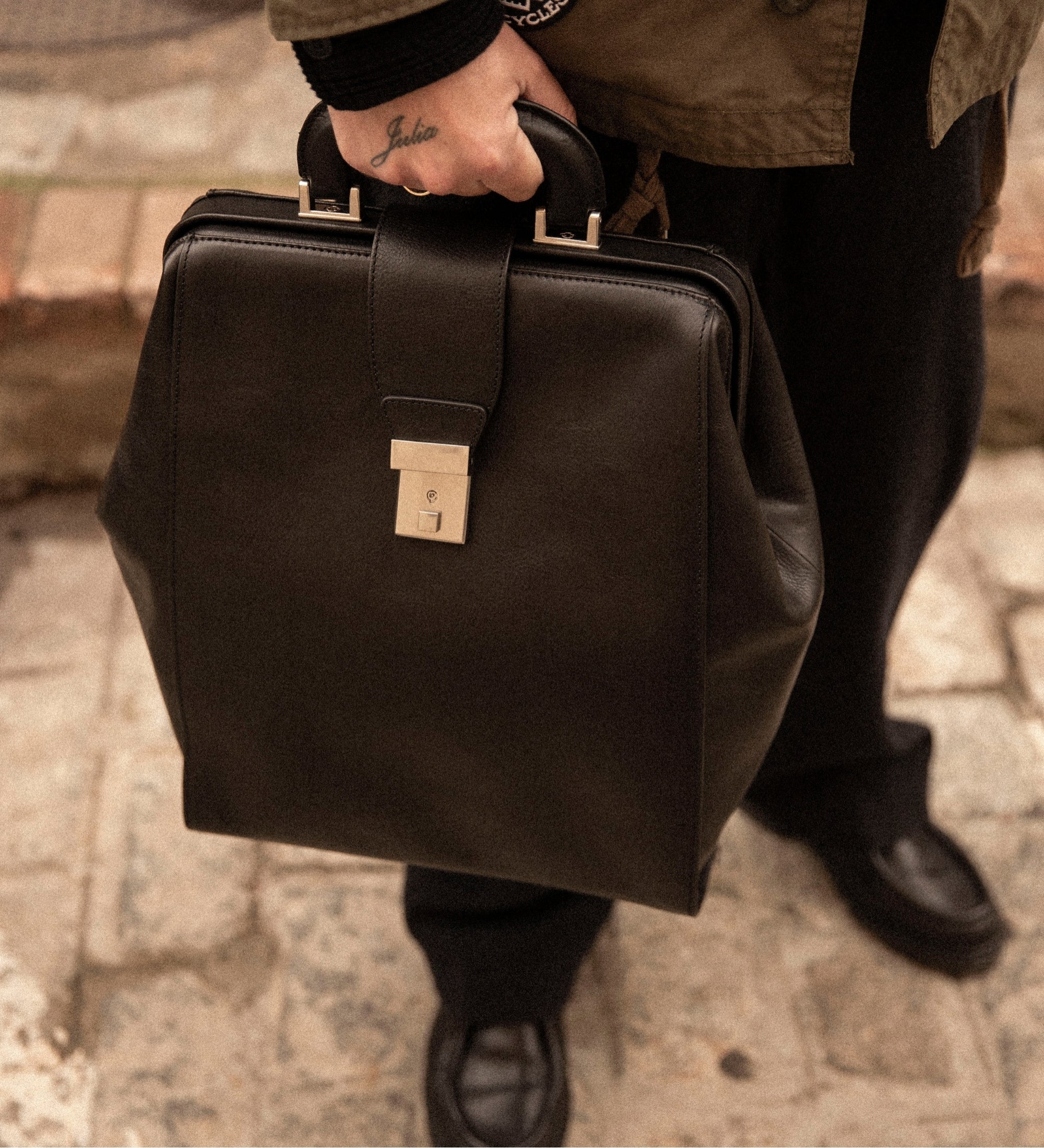 Zaino in pelle - A Brief Story of Time