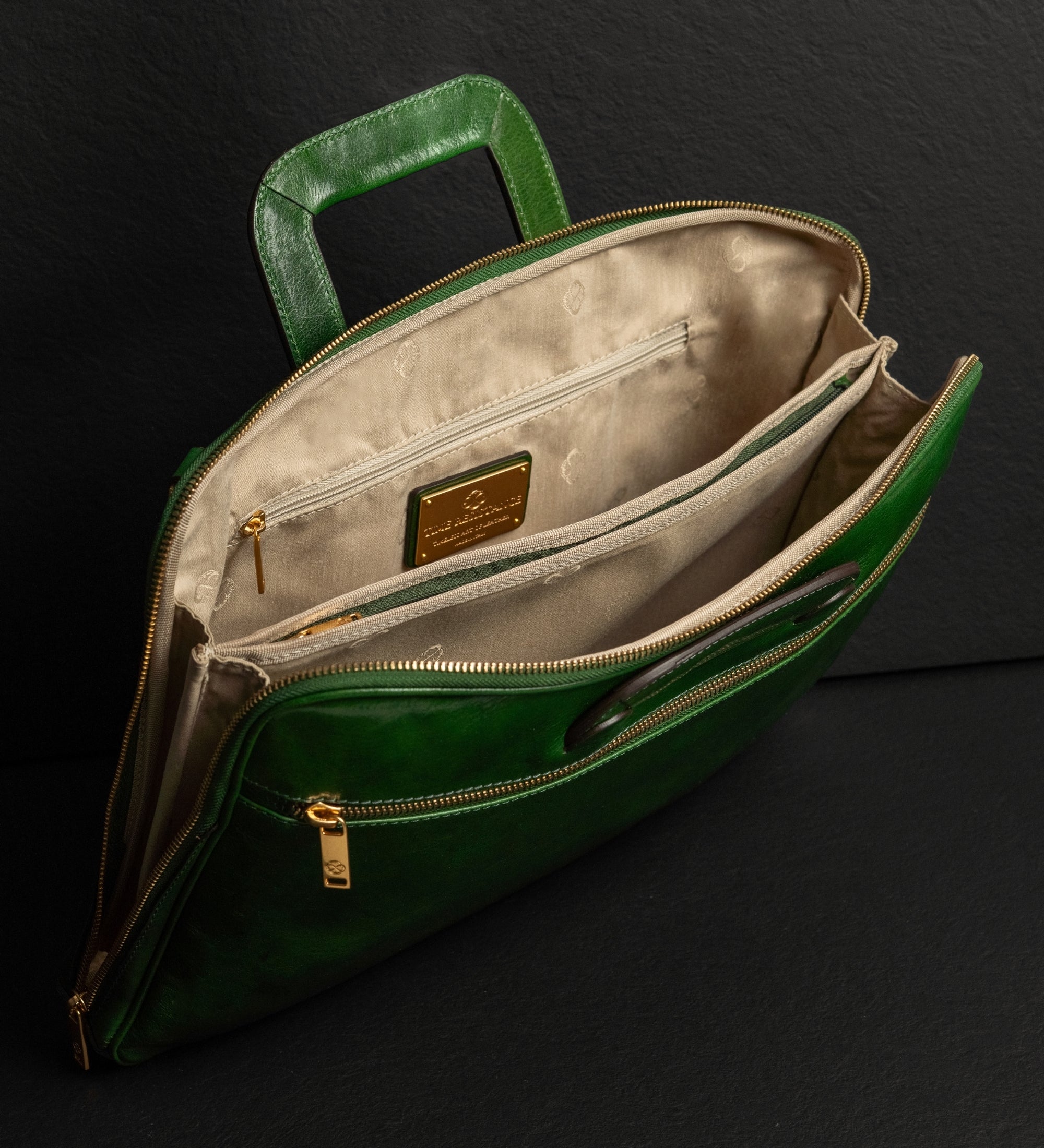 Cartella porta PC in pelle - Brave New World