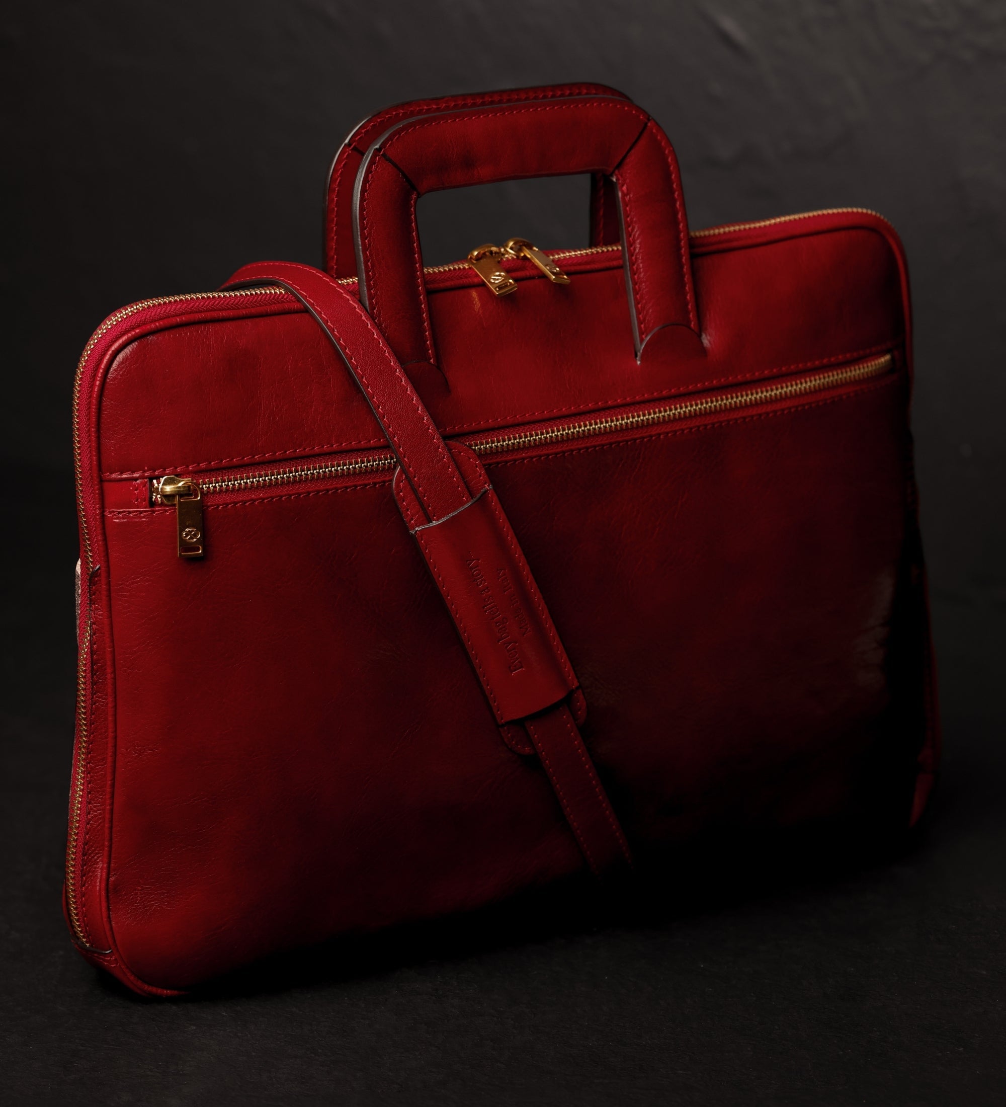 Cartella porta PC in pelle - Brave New World