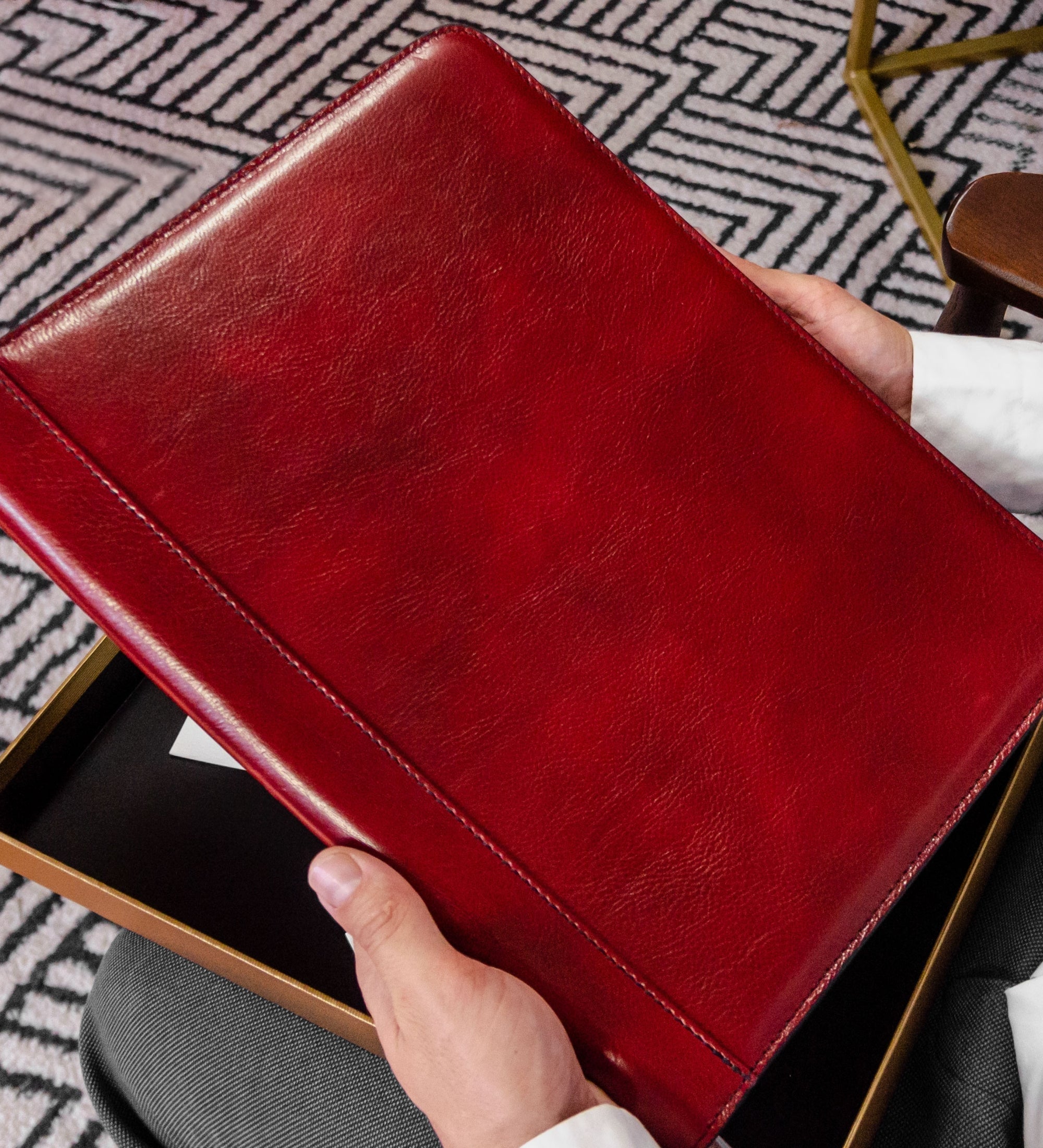 Portadocumenti organizer A4 in pelle - Candide