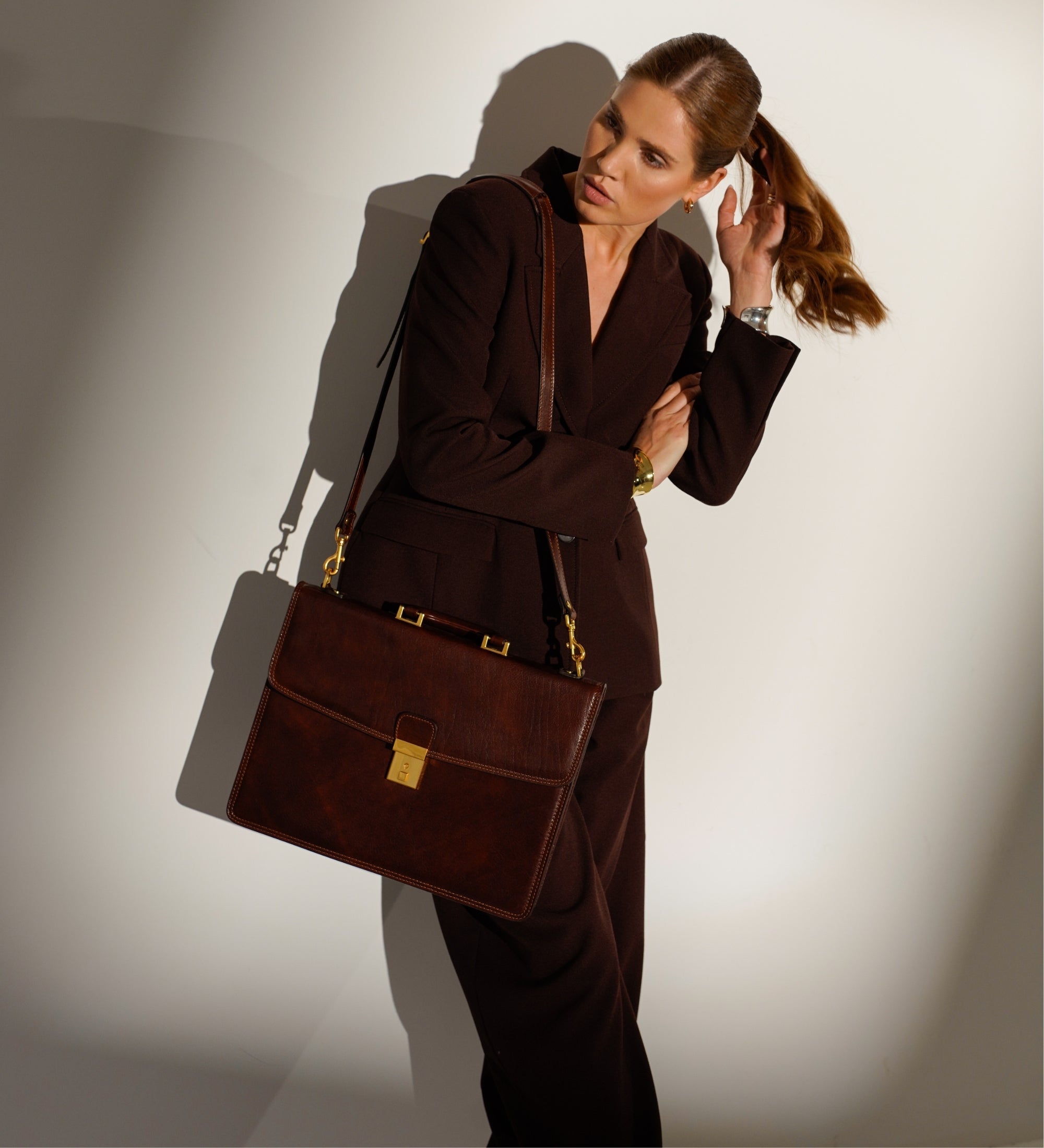 Cartella da lavoro in pelle donna - The Sound of the Mountain