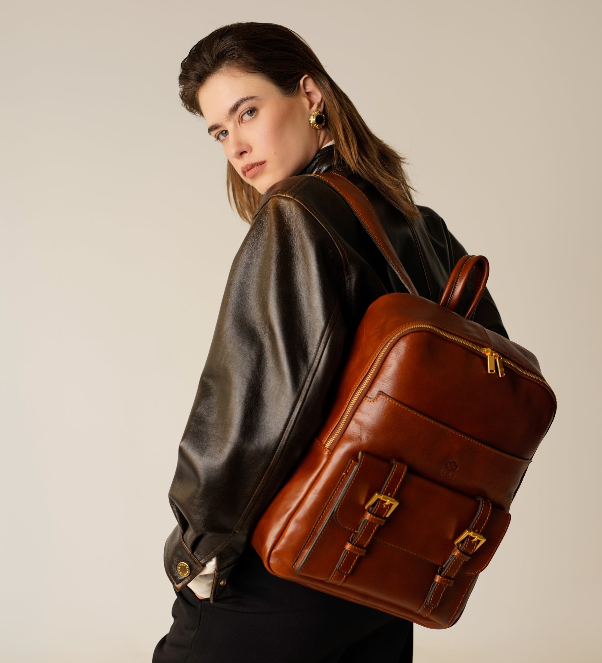 Zaino borsa da viaggio in pelle donna - The Divine Comedy
