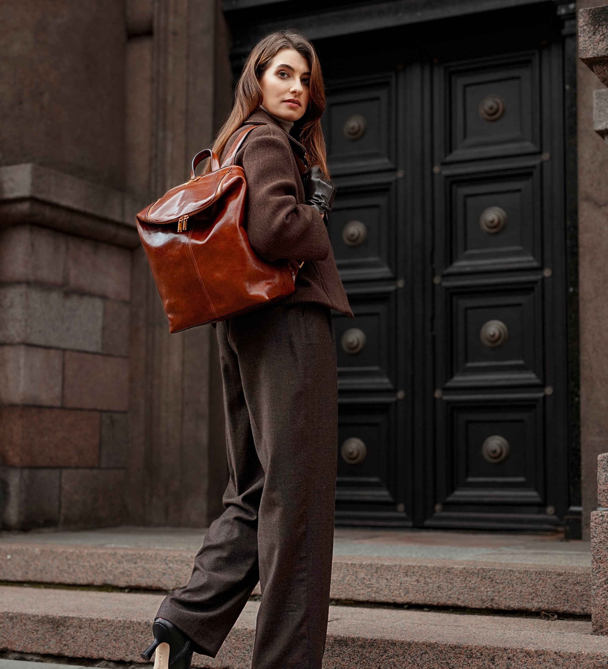 Zaino in pelle donna - A Bend in the River