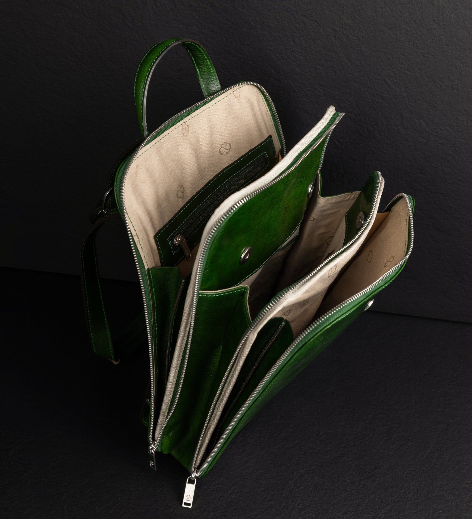 Zaino donna in pelle convertibile in borsa a spalla - Clarissa