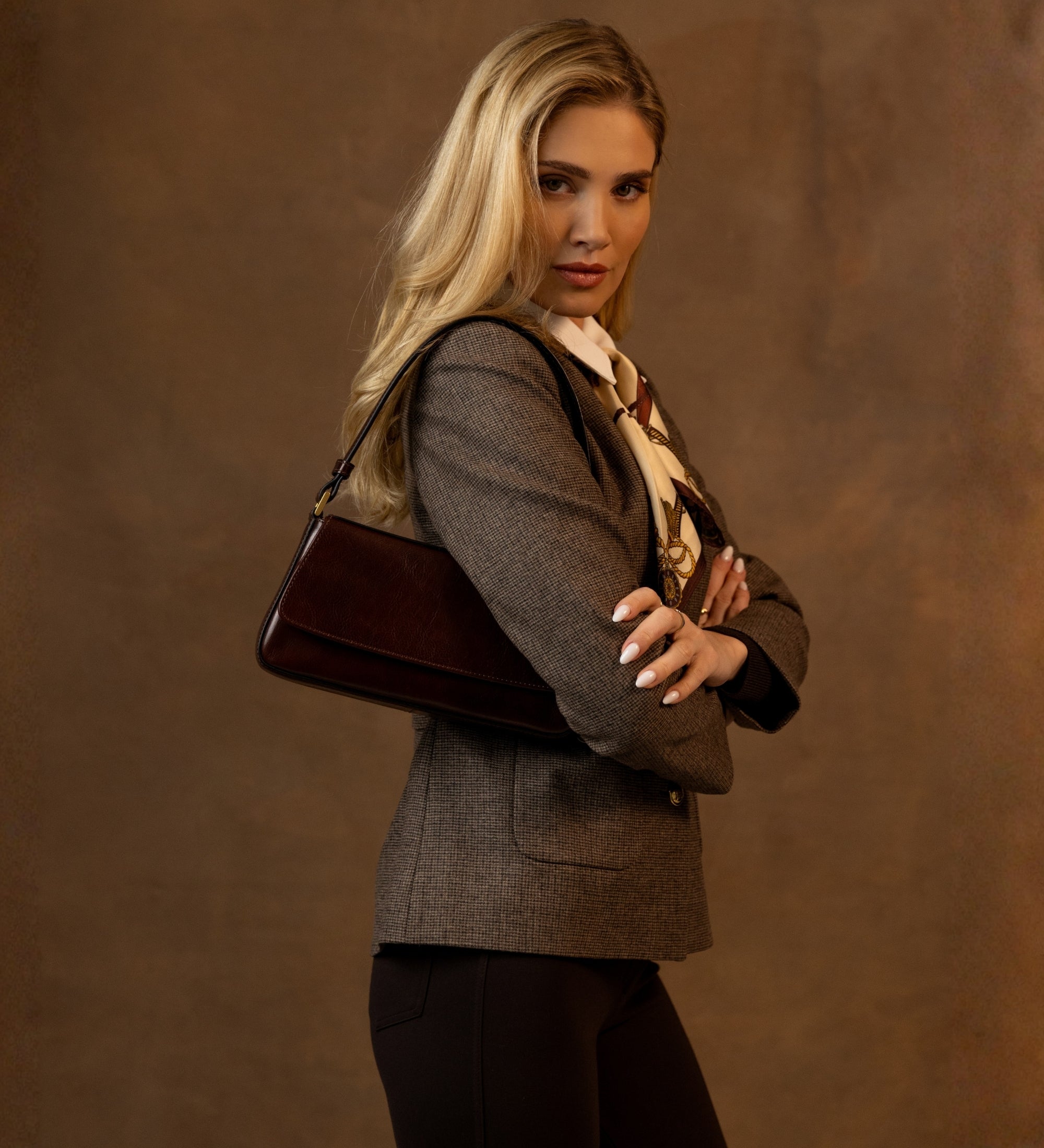 Borsa baguette in pelle donna - Bright Lights, Big City