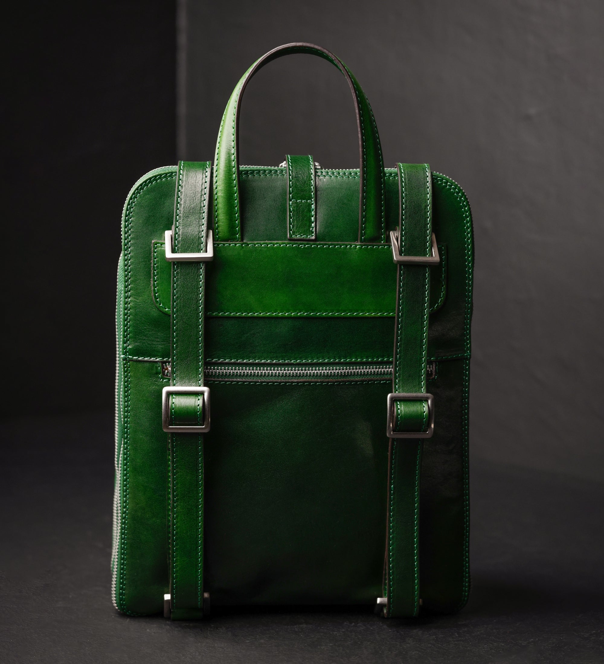 Zaino donna in pelle convertibile in borsa a spalla - Clarissa