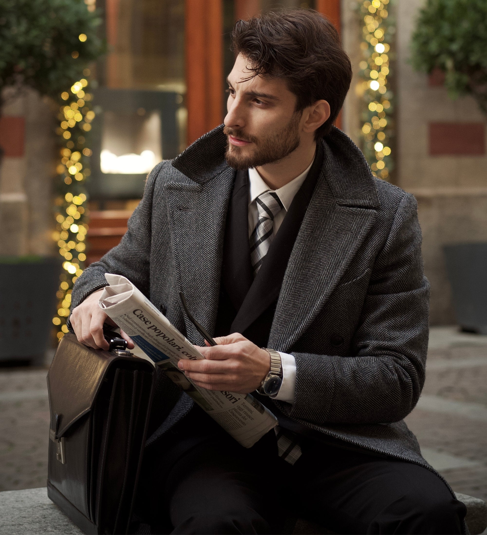 Cartella da lavoro in pelle dal design classico - The Magus