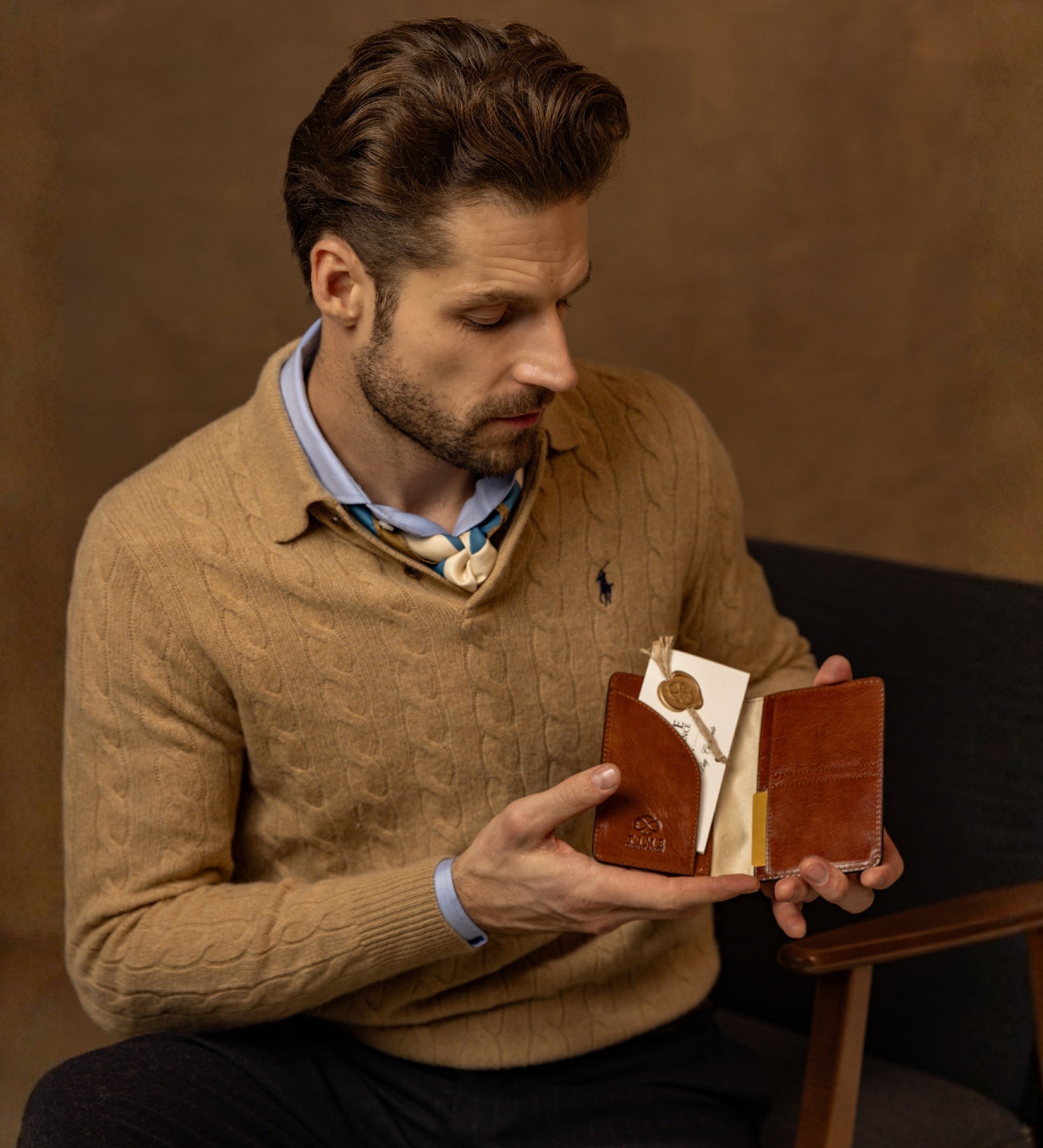 Porta passaporto piccolo in pelle - Gulliver's Travels