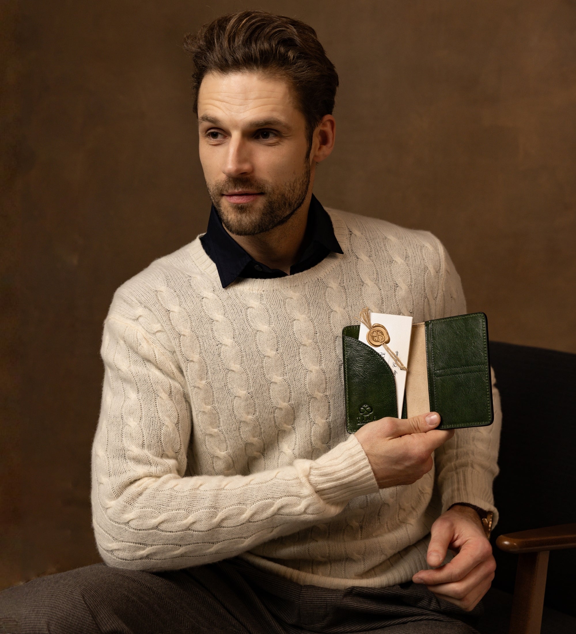 Porta passaporto piccolo in pelle - Gulliver's Travels