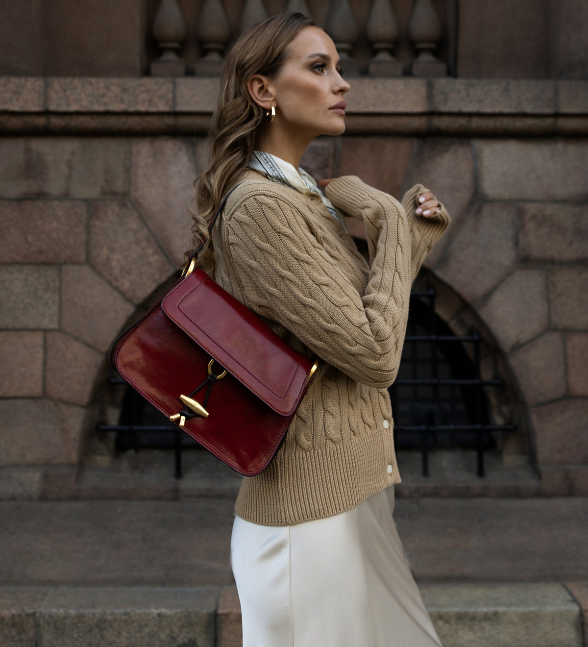 Borsa con patta in pelle da donna - Possession