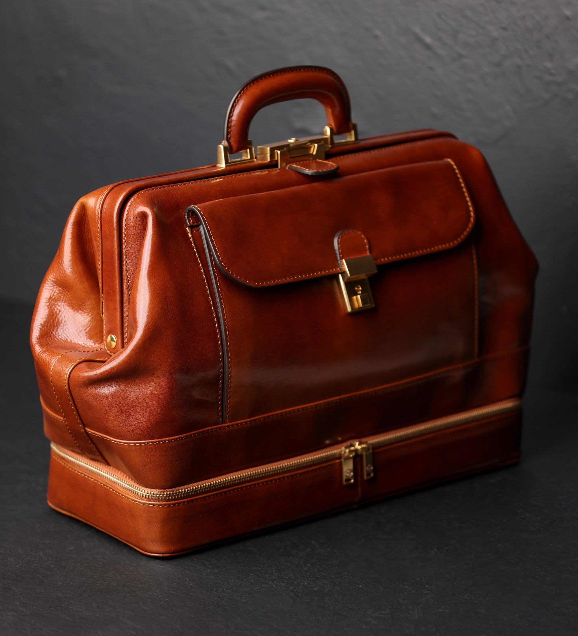 Borsa da medico grande in pelle Italiana donna - The Master and Margarita