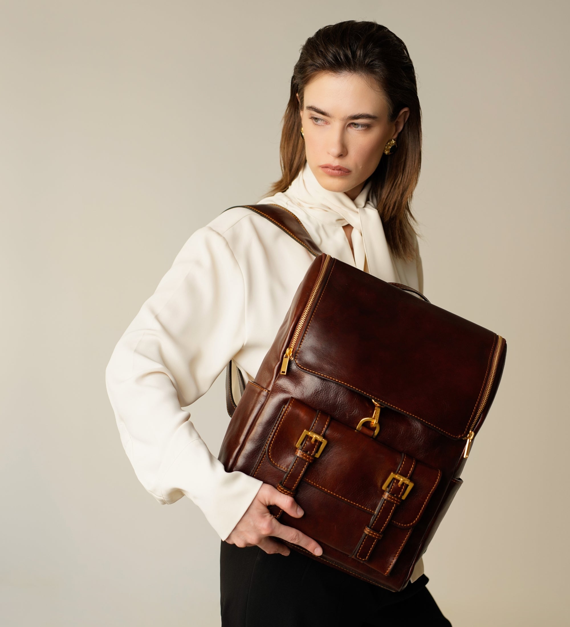 Zaino grande in pelle donna - The Odyssey
