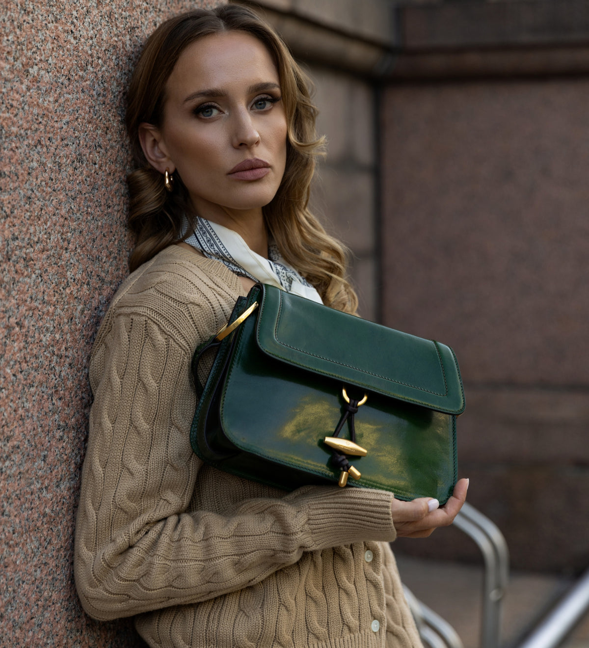 Borsa con patta in pelle da donna - Possession