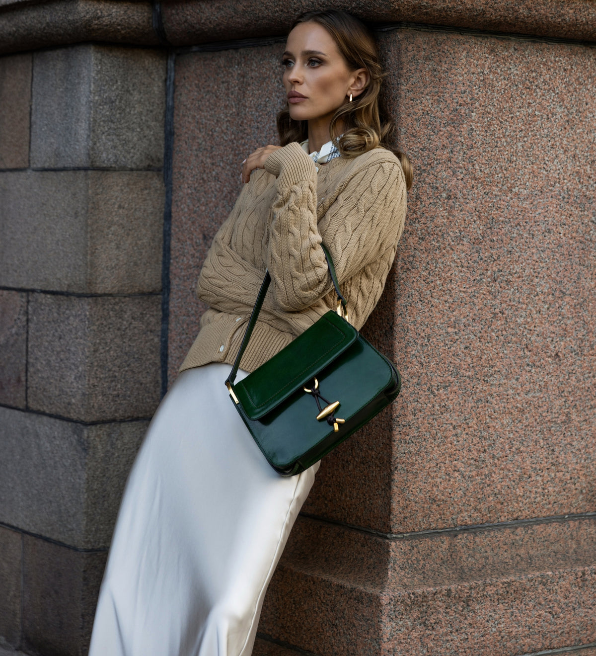 Borsa con patta in pelle da donna - Possession