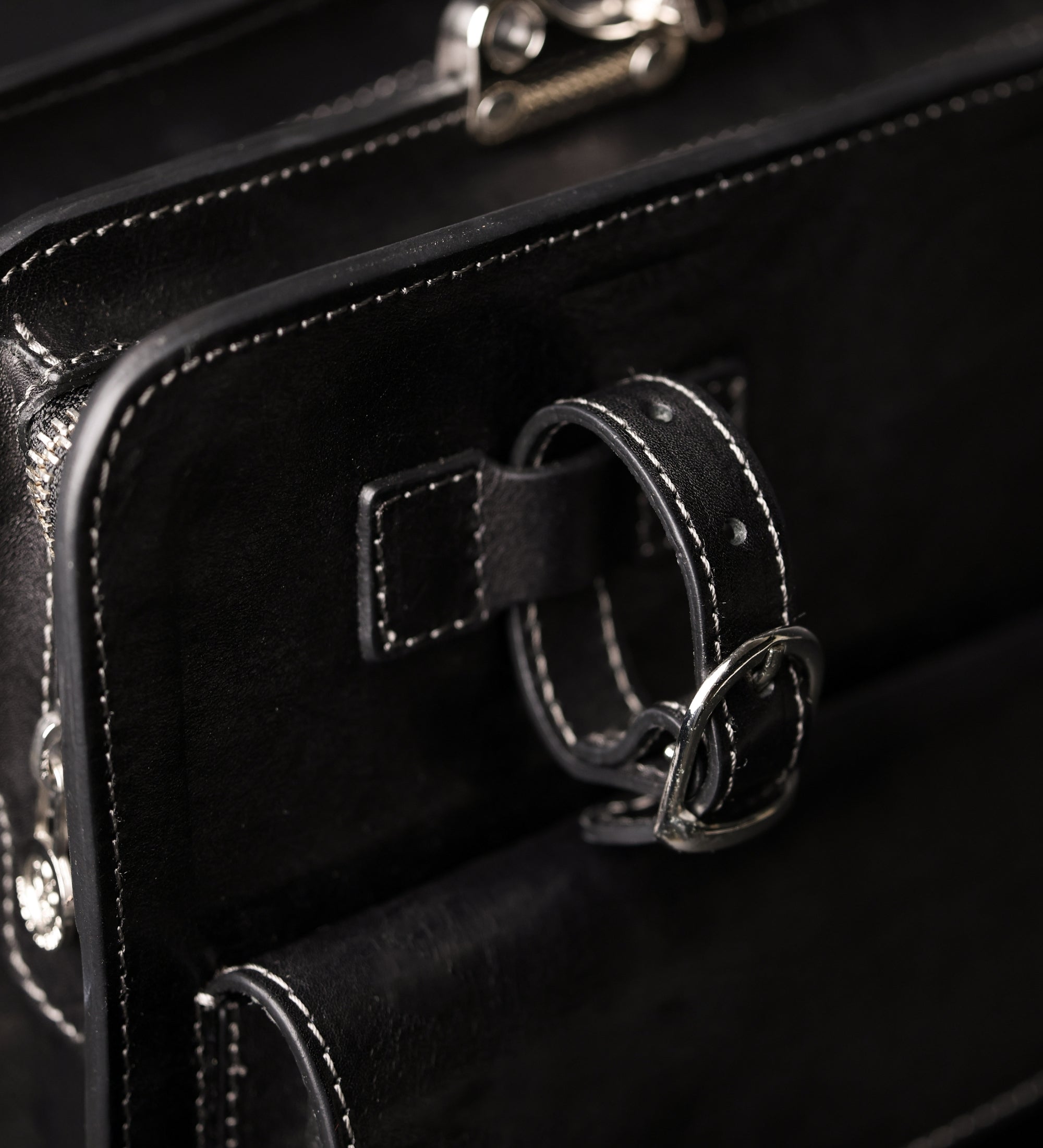 Borsa da lavoro a cartella con tracolla in pelle - The Prophet