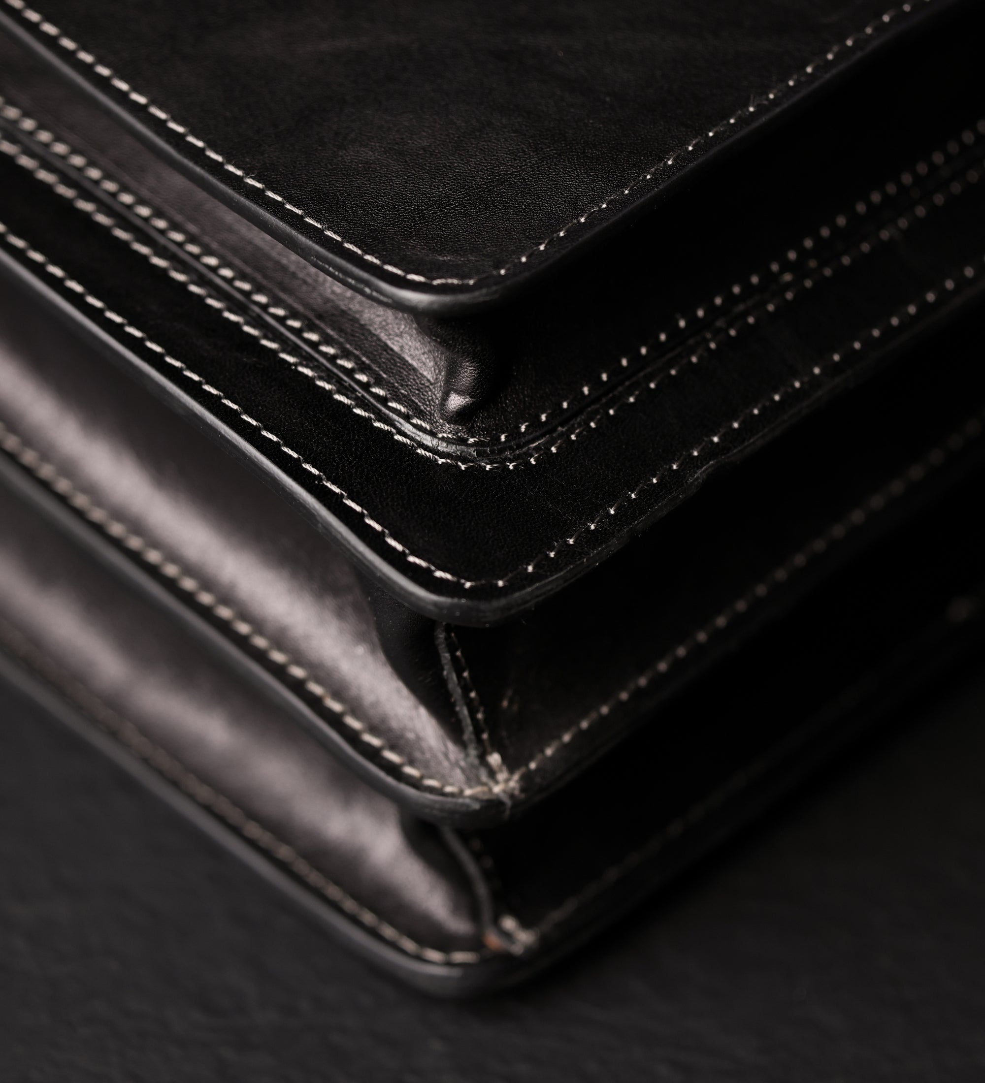 Borsa da lavoro a cartella con tracolla in pelle - The Prophet