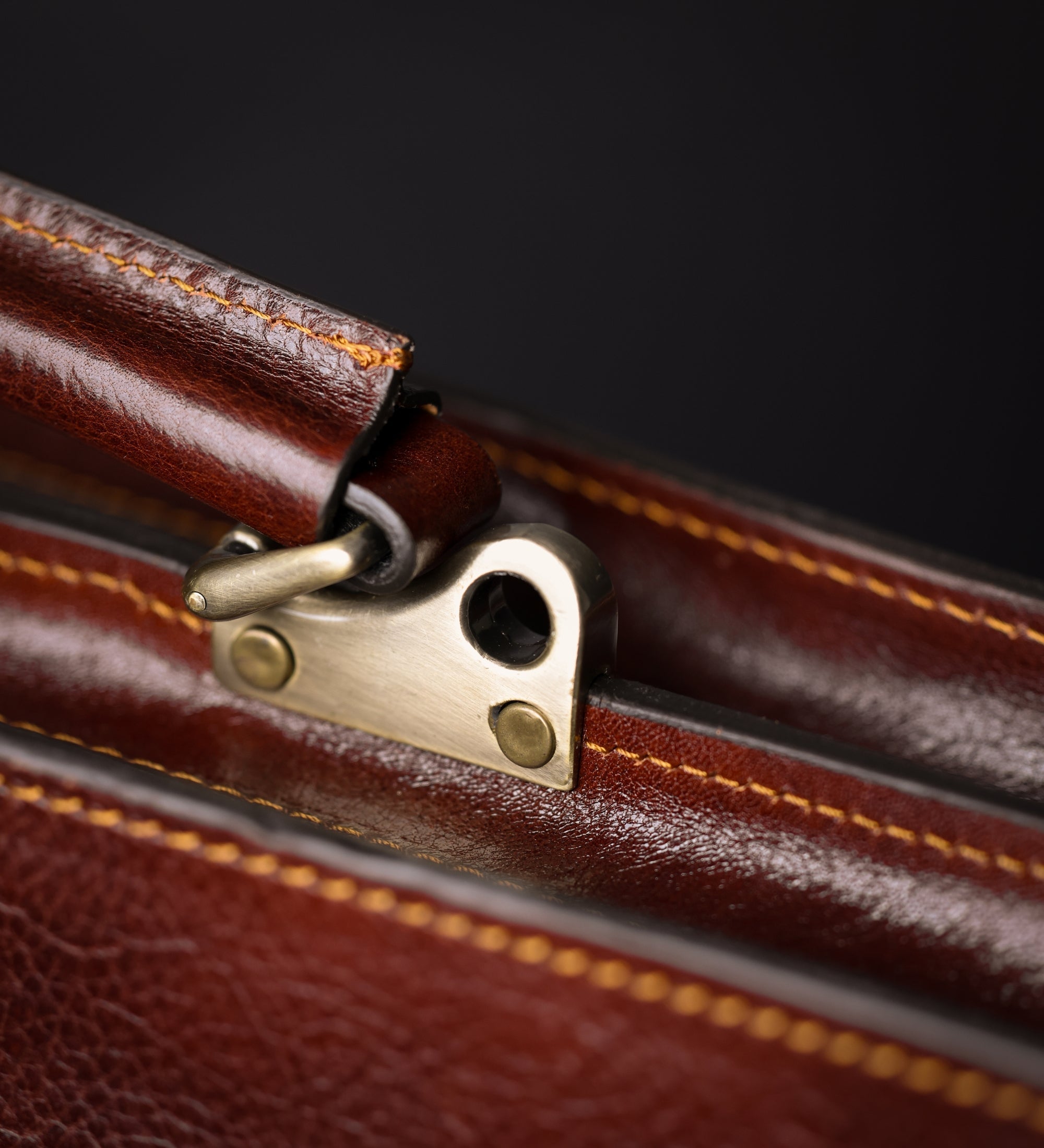 Borsa da lavoro a cartella con tracolla in pelle - The Prophet