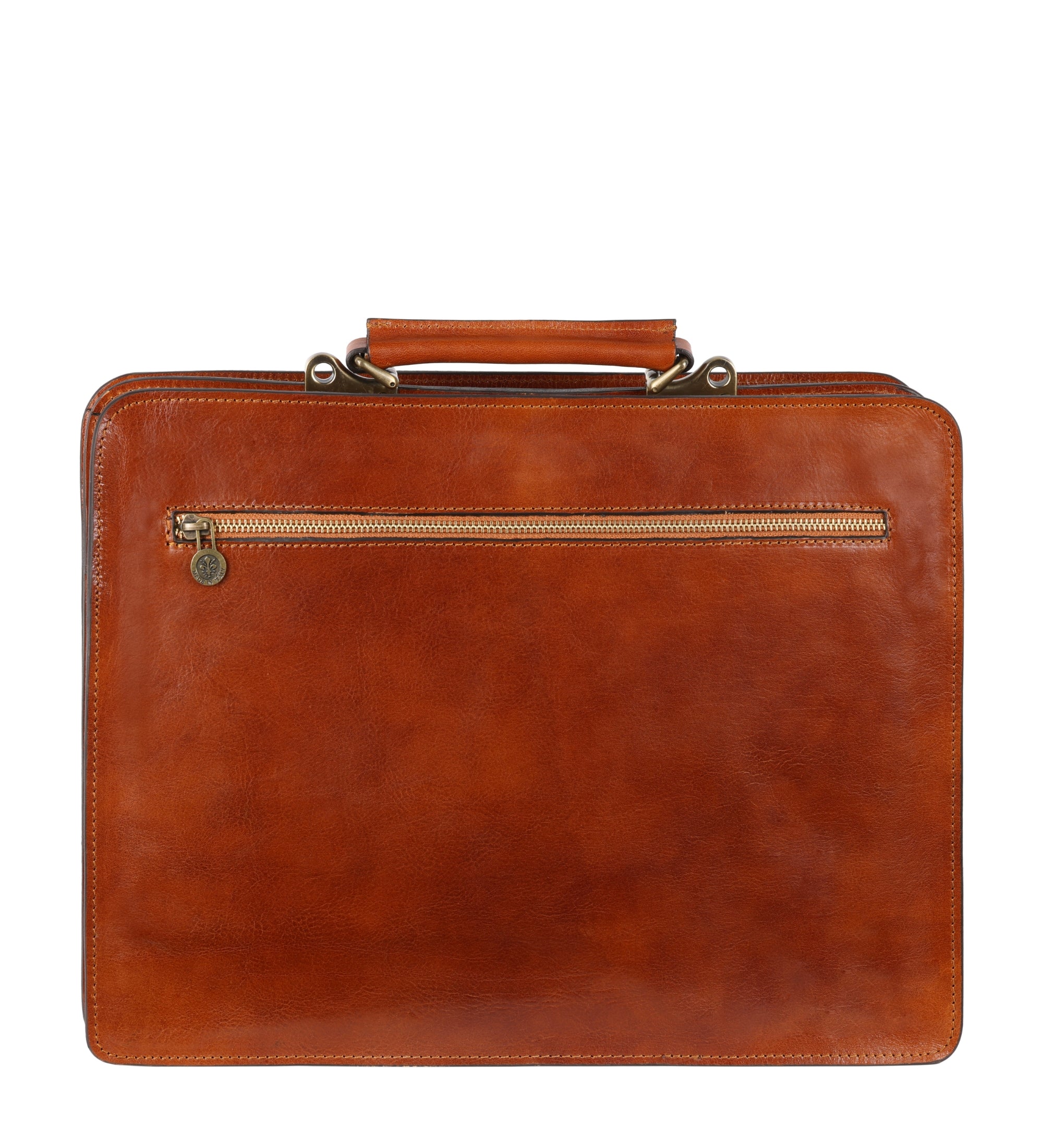 Borsa da lavoro a cartella con tracolla in pelle - The Prophet