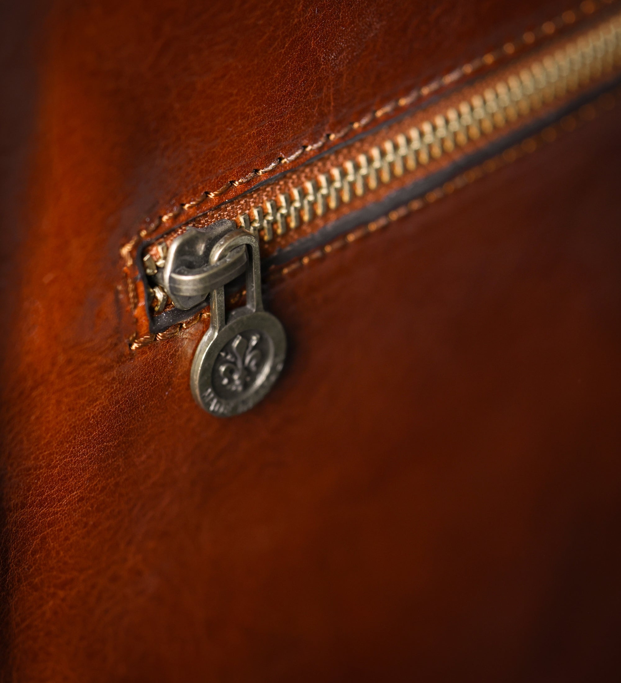 Borsa da lavoro a cartella con tracolla in pelle - The Prophet