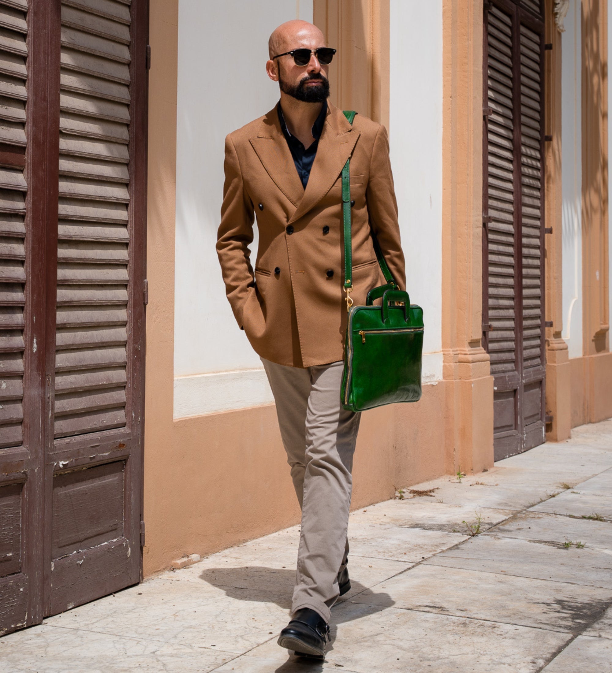 Cartella porta PC in pelle - Brave New World