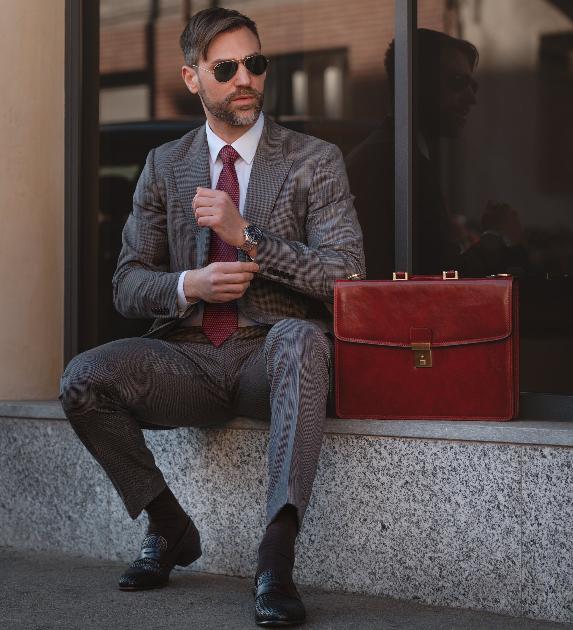 Cartella da lavoro in pelle - The Sound of the Mountain