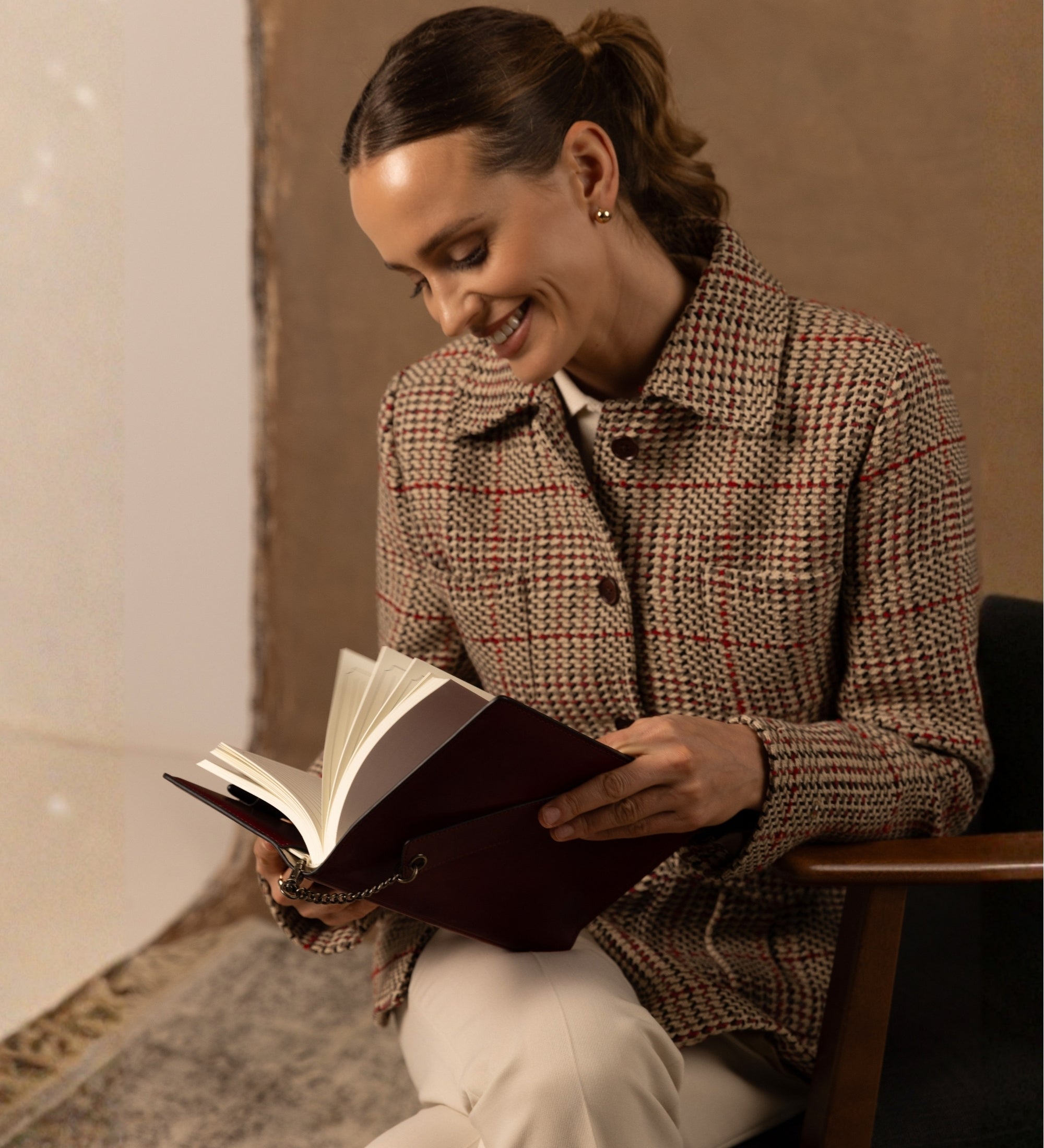 Organizer in pelle per taccuino A5 ricaricabile donna - The Diary of a Nobody