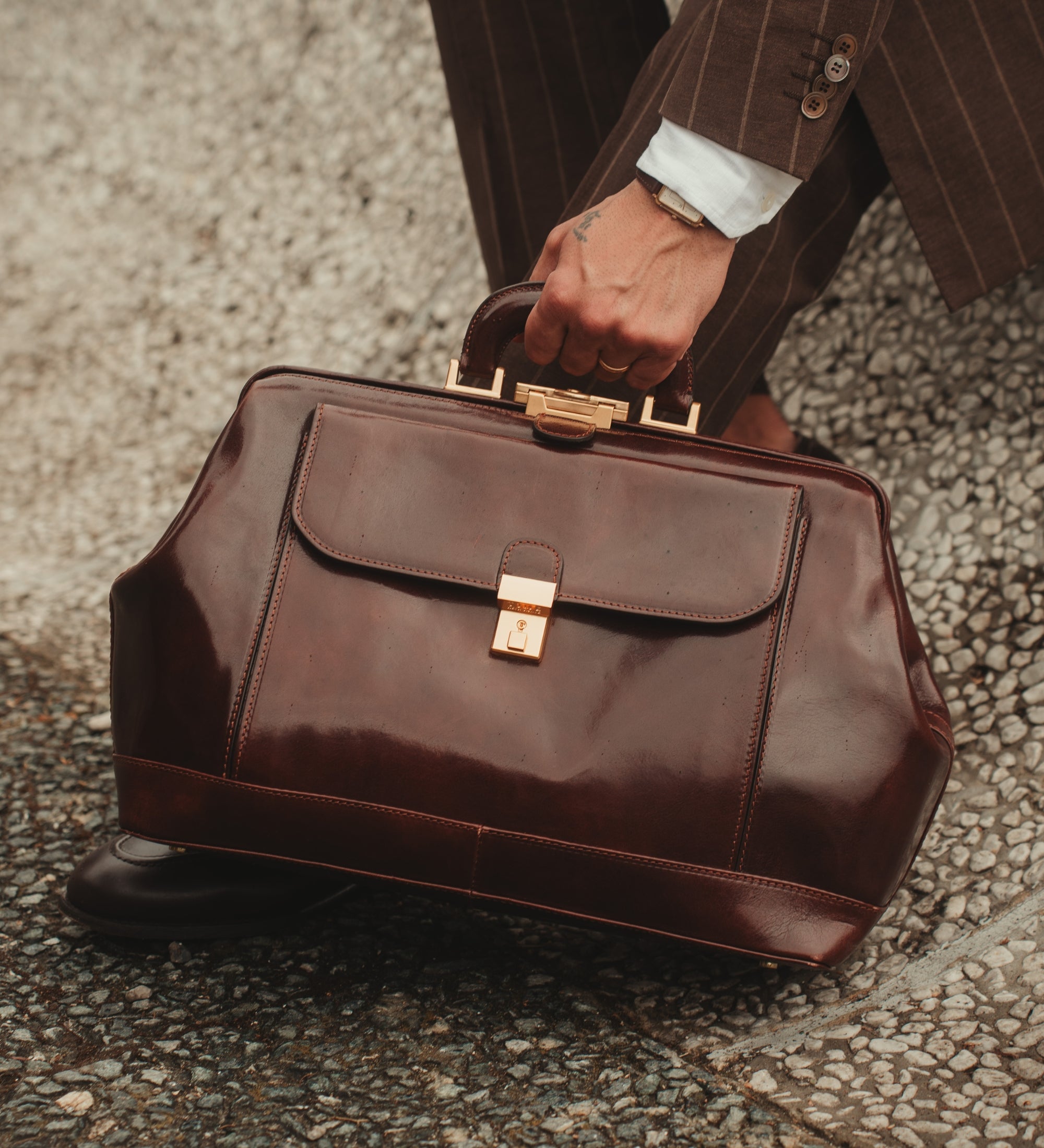 Borsa da medico grande in pelle Italiana - Hamlet