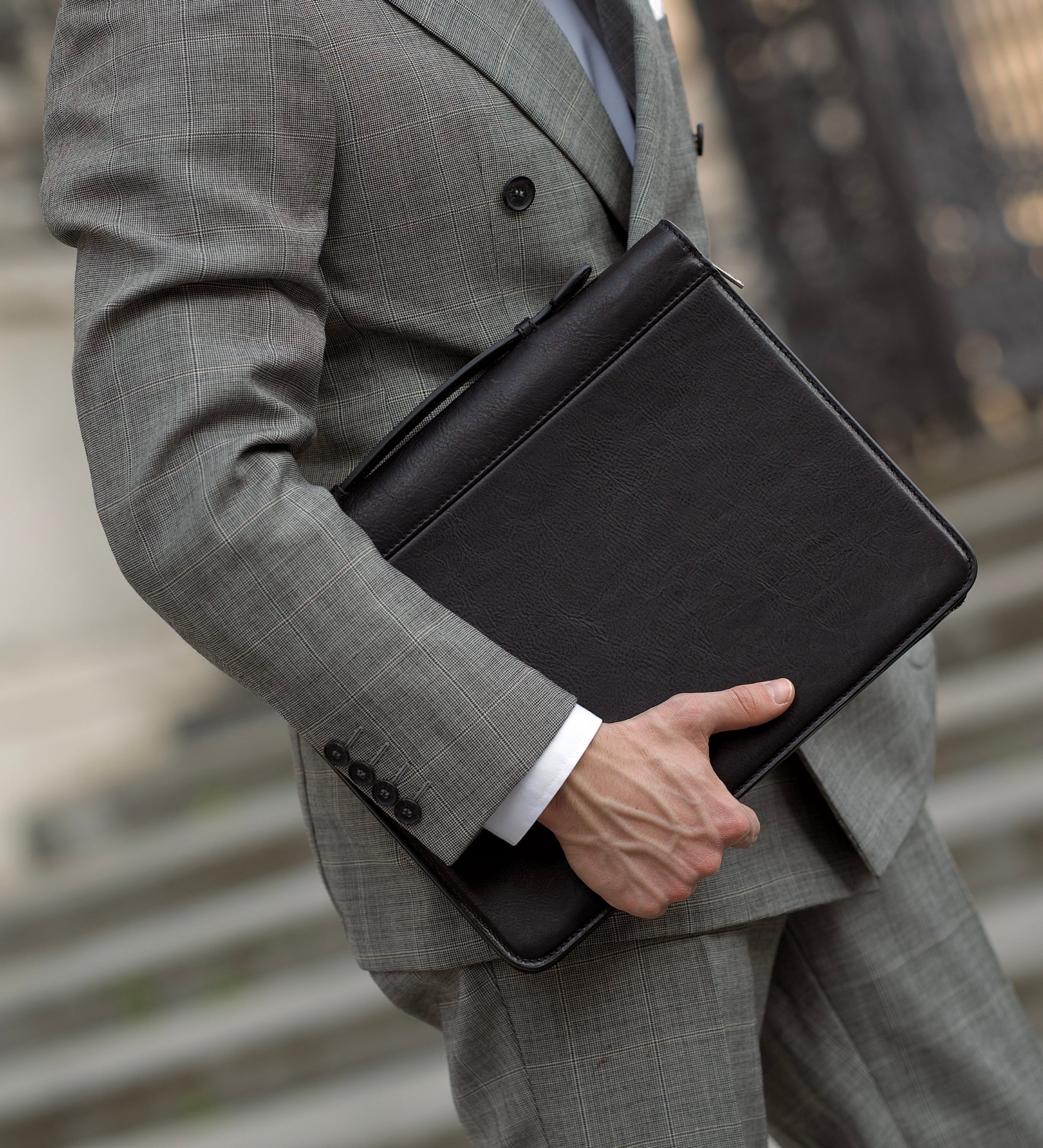 Portadocumenti in pelle con raccoglitore - Joy in the Morning