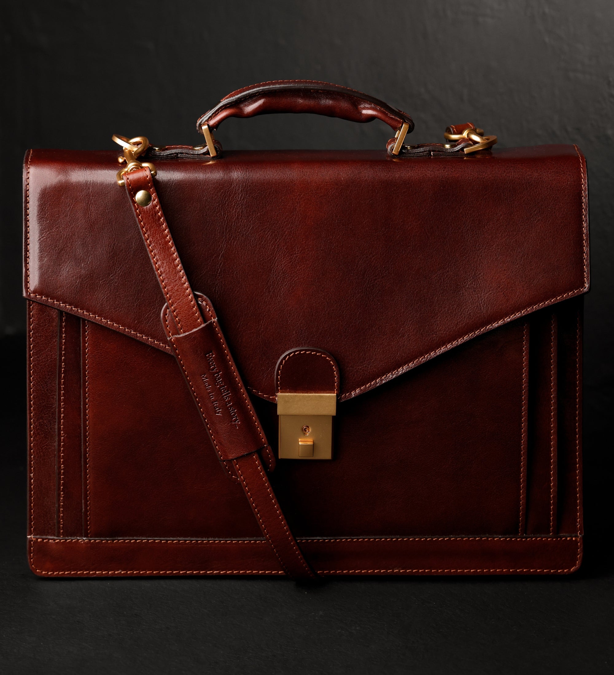 Cartella da lavoro in pelle dal design classico - The Magus